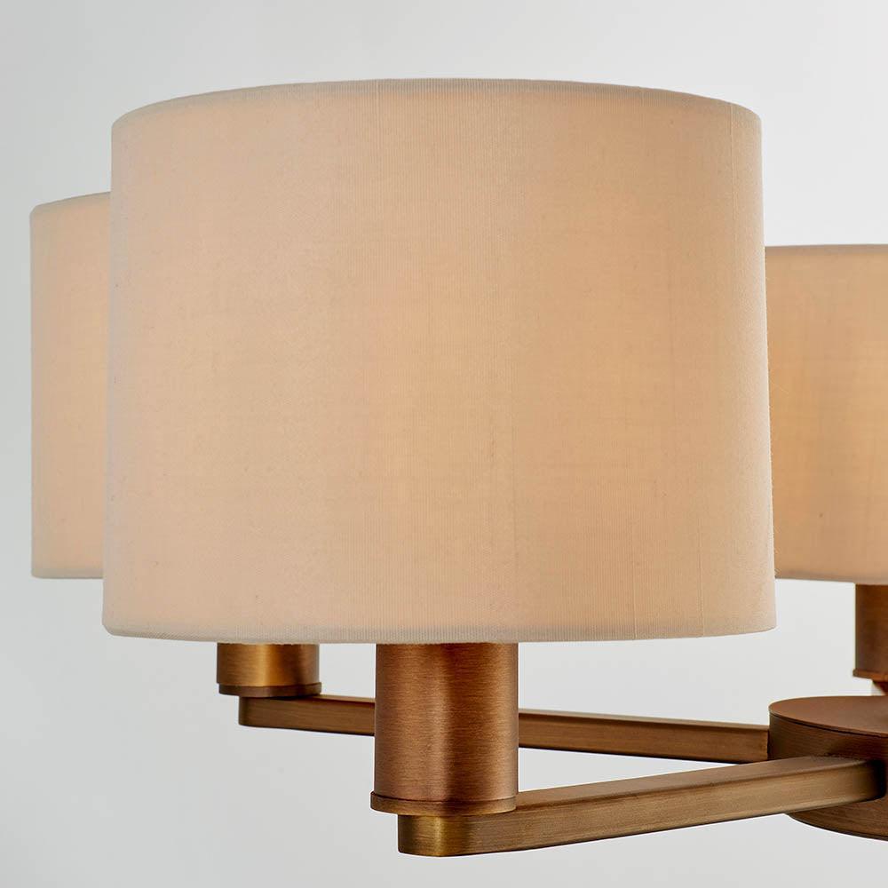 Endon Daley 5 Light Bronze Finish Pendant Ceiling Light-Ceiling Pendant Lights-Endon Lighting Hallway Lighting Family Image Tiffany Lighting Direct