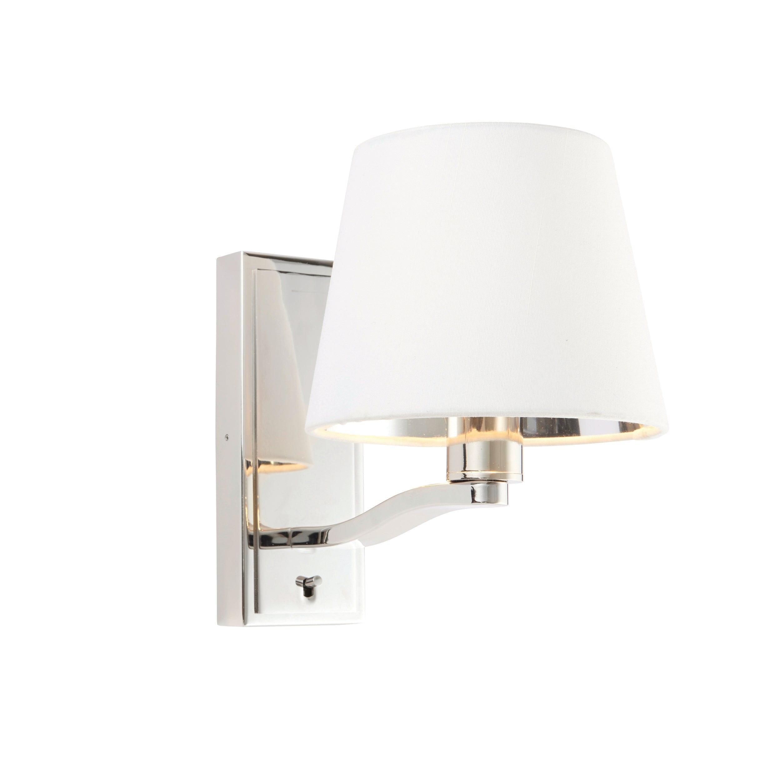 harvey nickel finish wall light by Endon Lighting Living room image