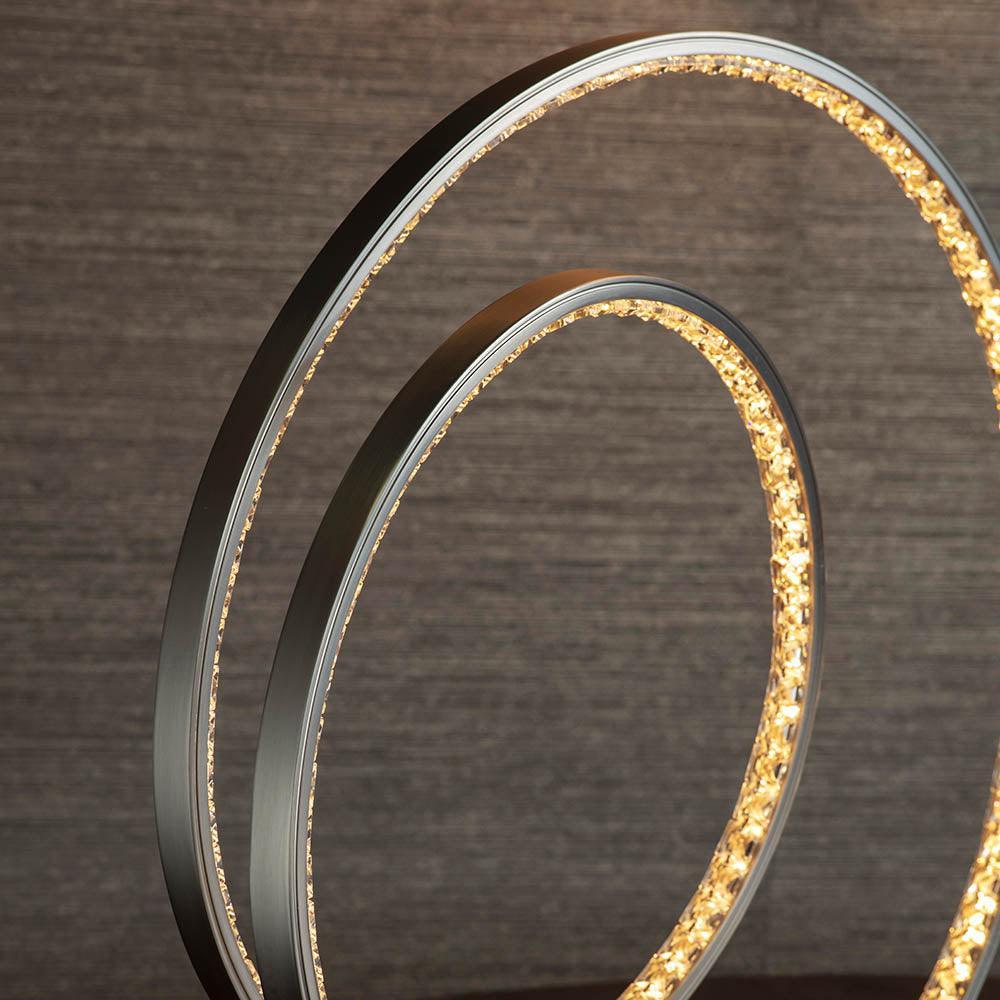 Endon Eternity 1 Light Nickel Finish Table Lamp 3