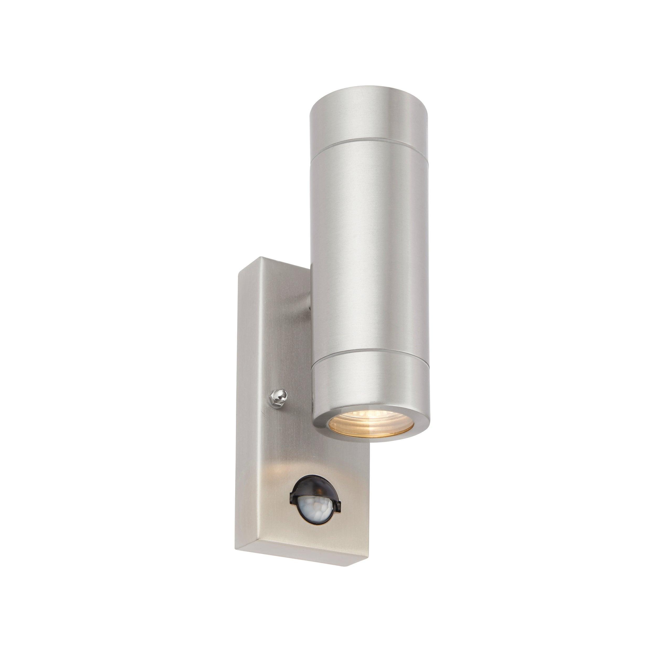 atlantis pir sensor marine grade outdoor wall light ip44 7wby saxby lighting