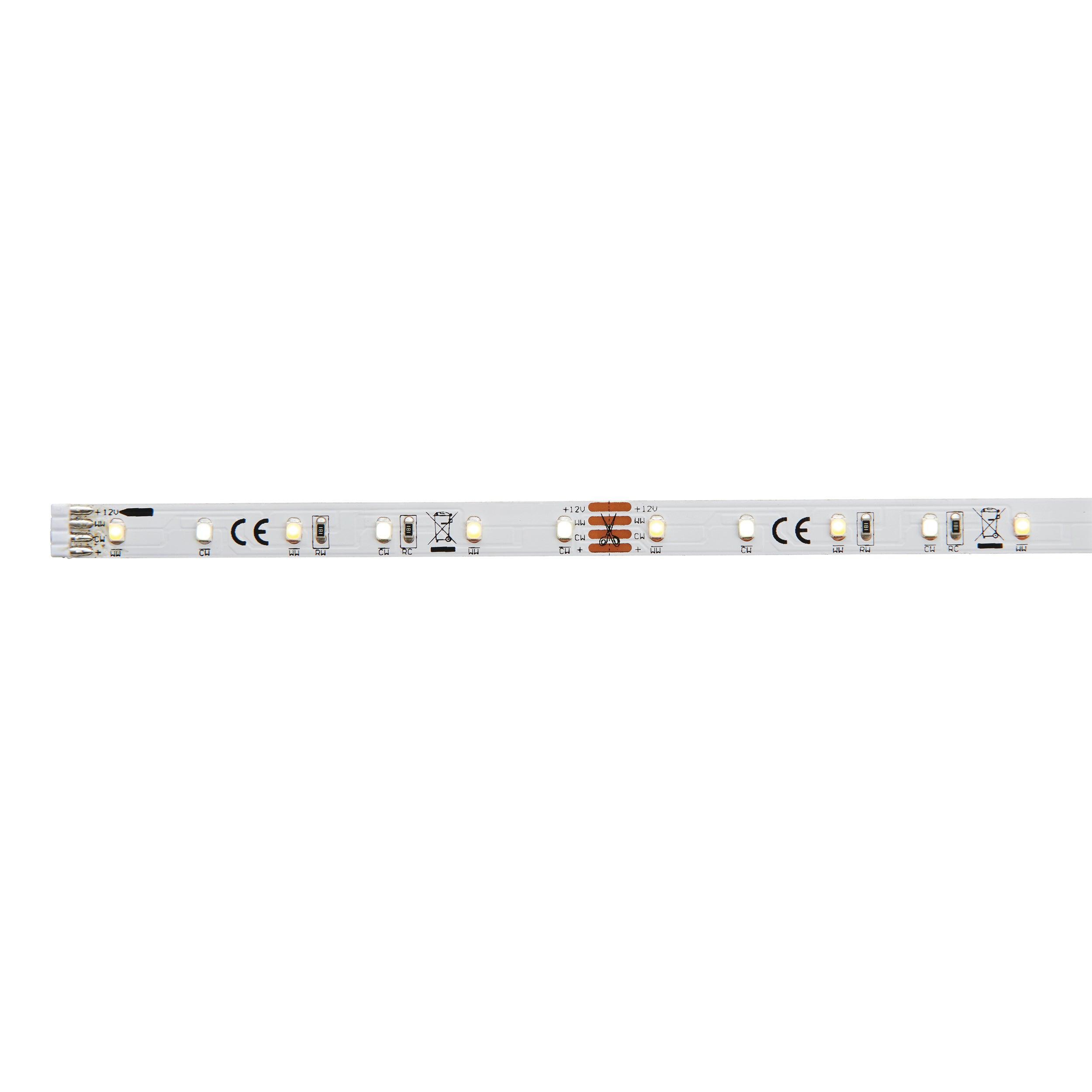 flexline 12v 5m variable white led strip light kit 24w by saxby lighting, close up image 345