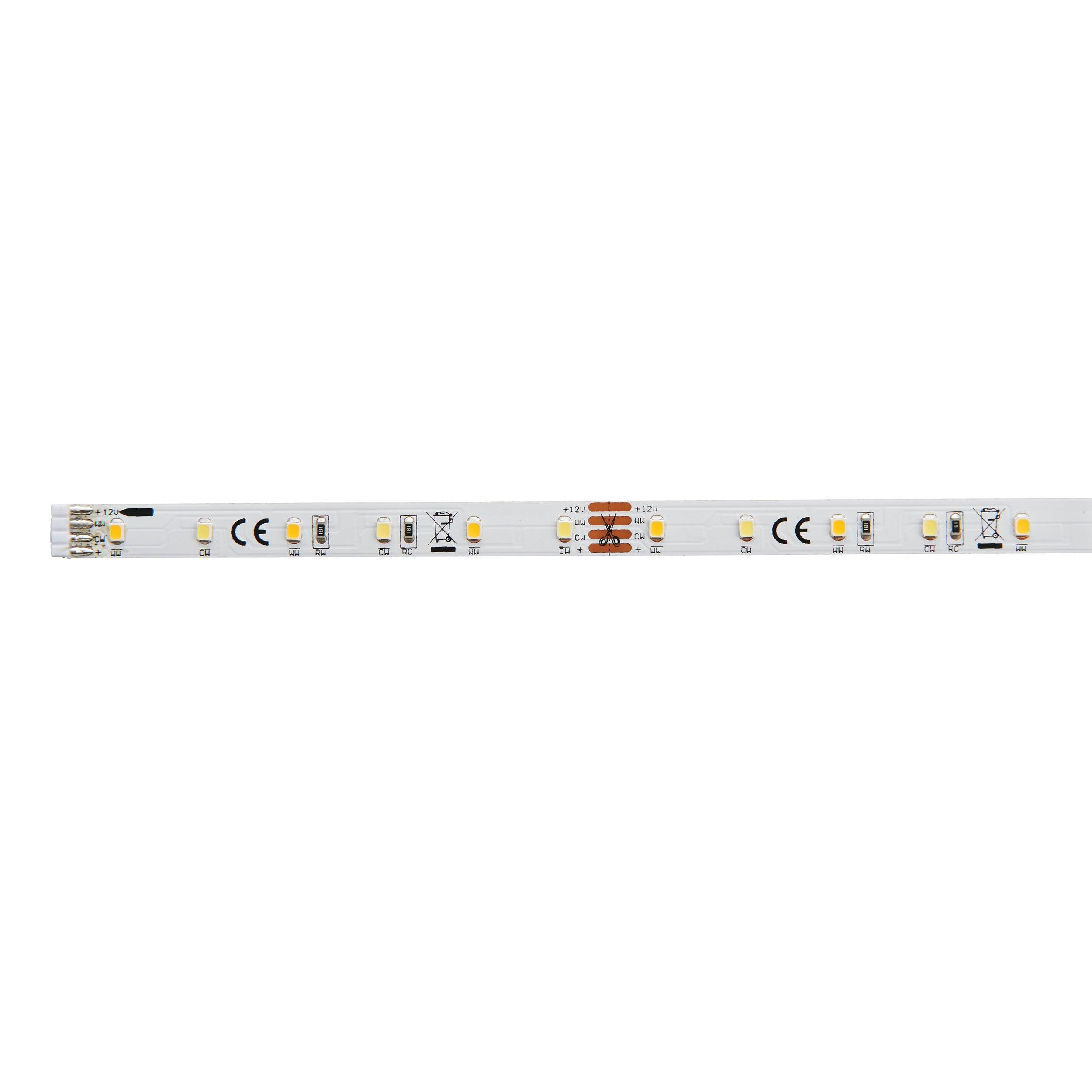 flexline 12v 5m variable white led strip light kit 24w by saxby lighting, close up image 299