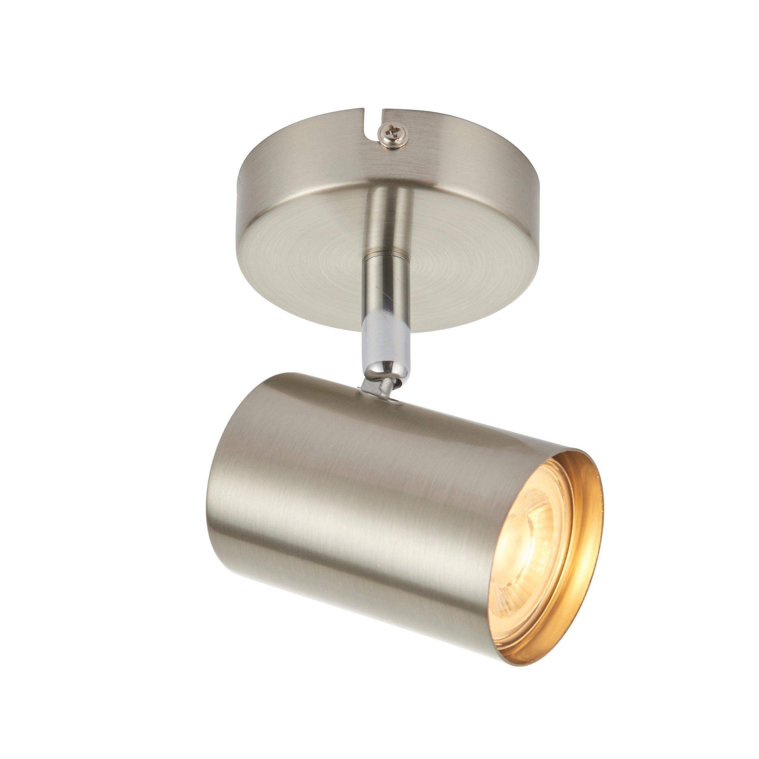 arezzo satin chrome spotlightby saxby lighting