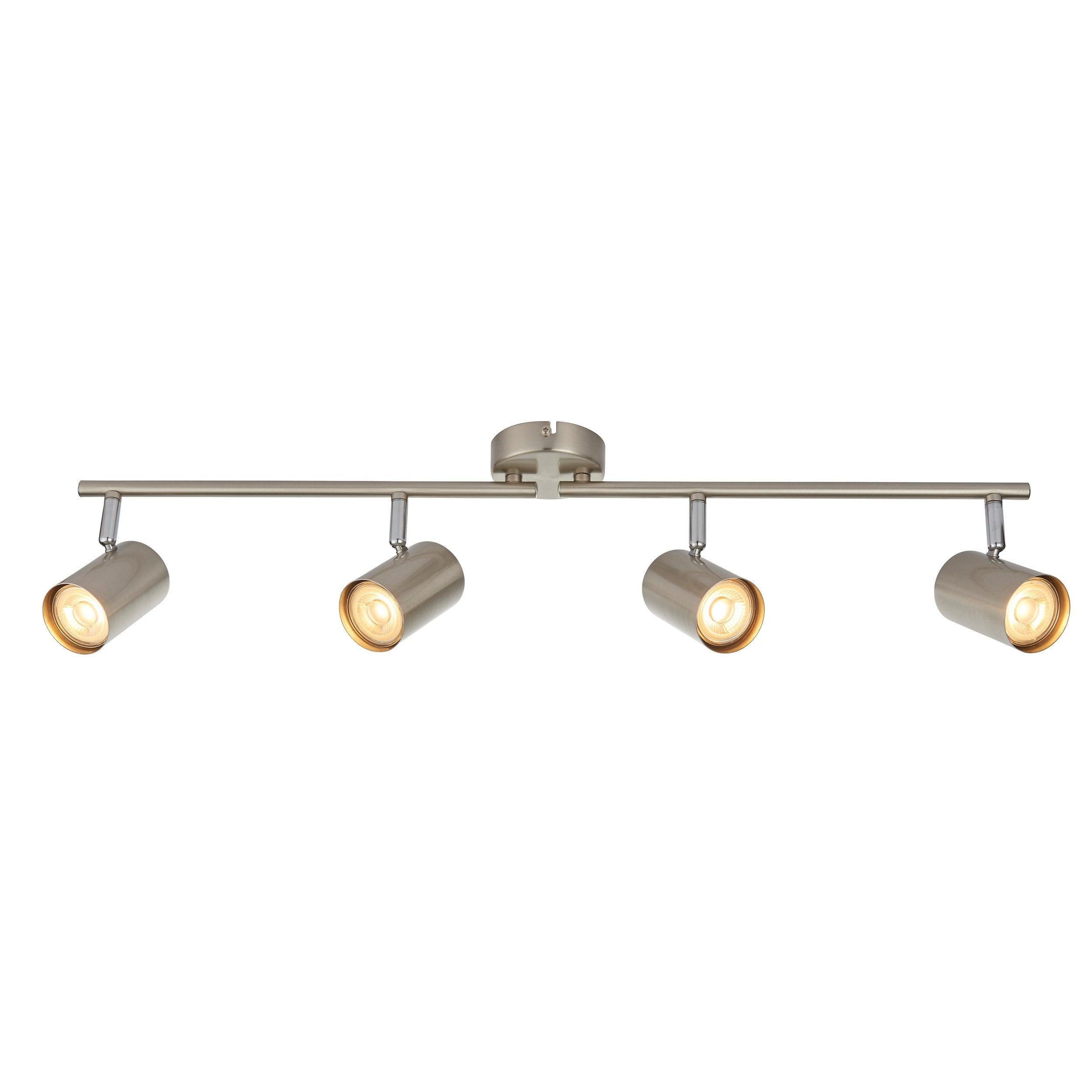 arezzo 4 light chrome bar spotlight 7wby saxby lighting