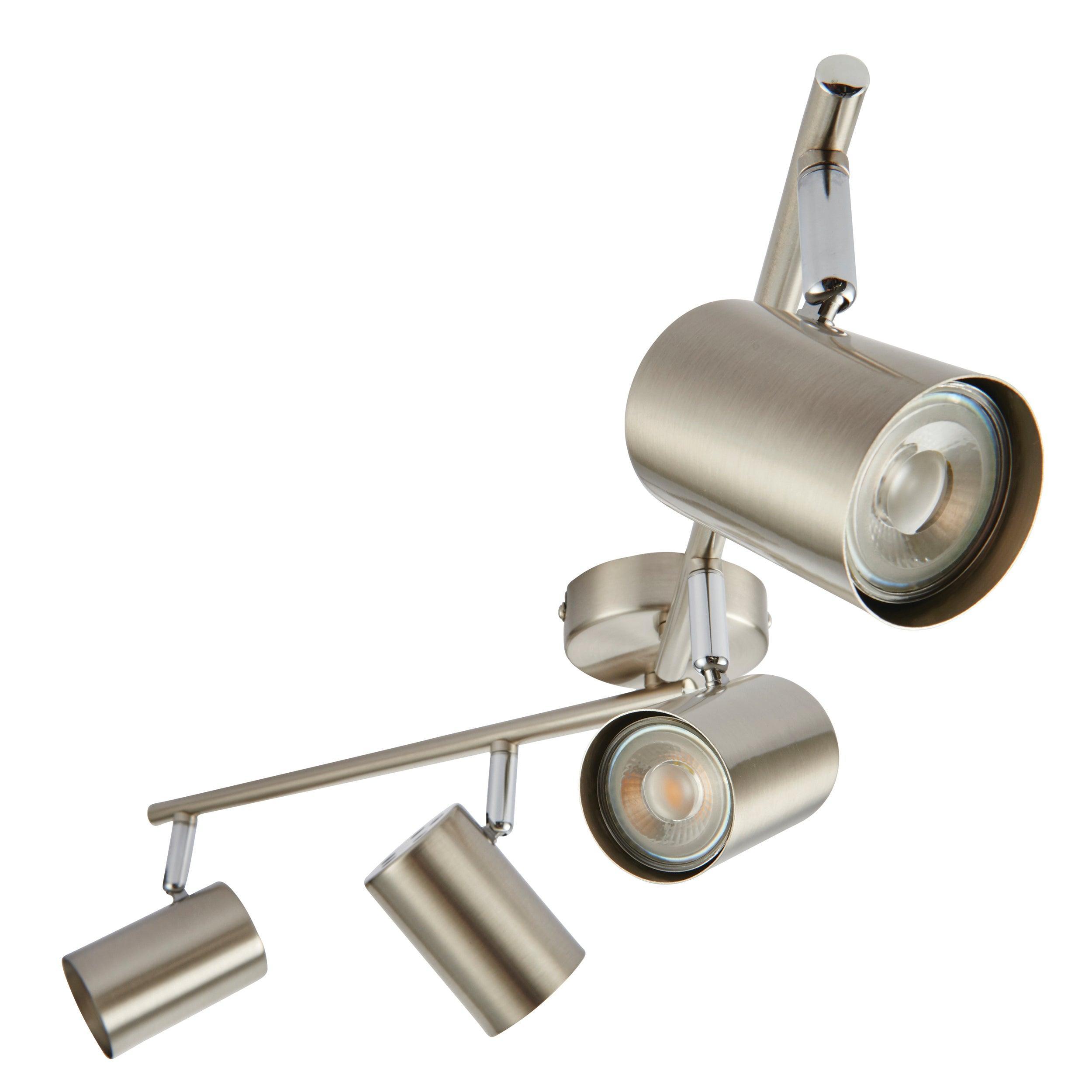 arezzo 4 light chrome bar spotlight 7w by saxby lighting, close up image 150
