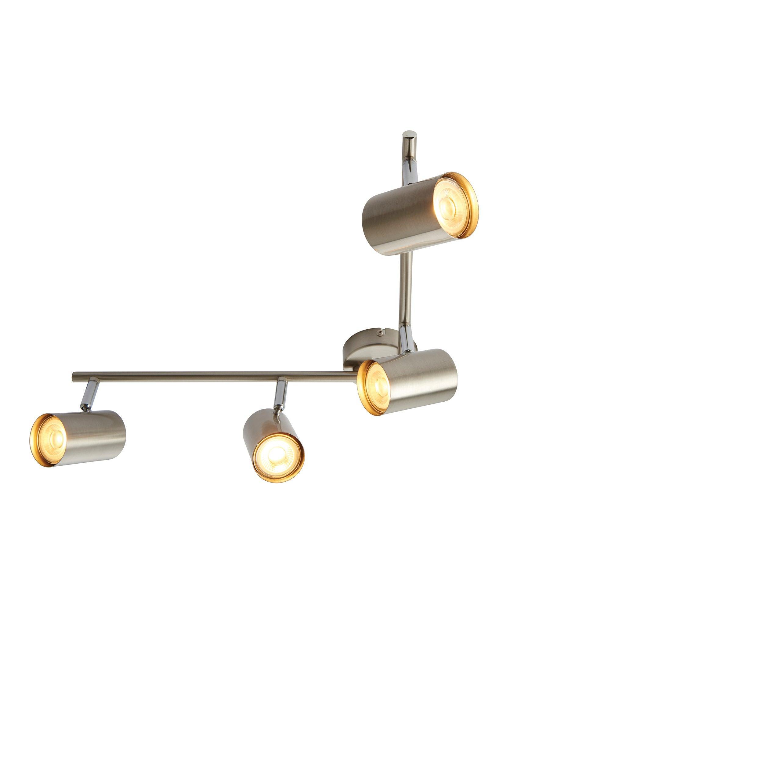 arezzo 4 light chrome bar spotlight 7w saxby lighting, close up LED Lamp Image 38