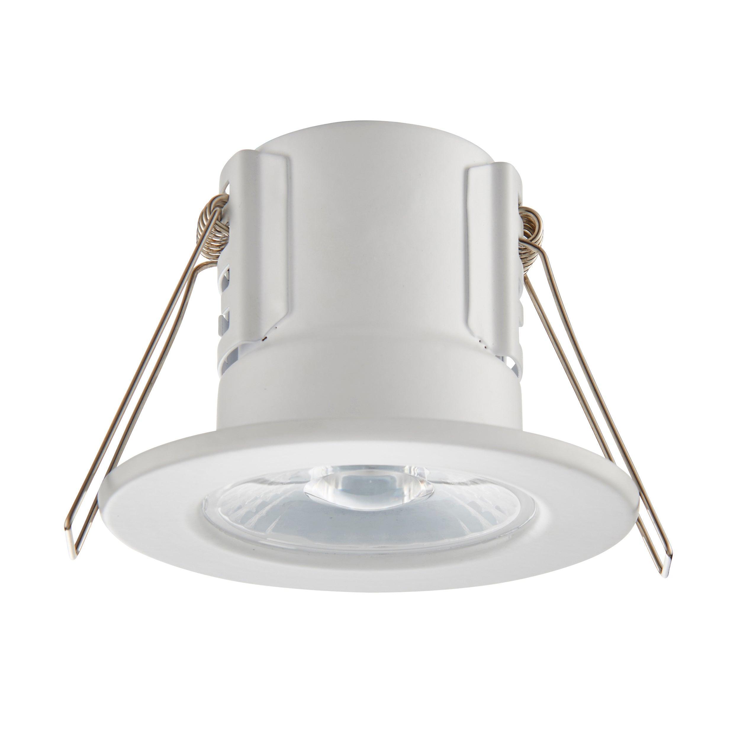 shieldeco 500 warm white recessed ceiling light ip65 4wby Saxby Lighting, close up image
