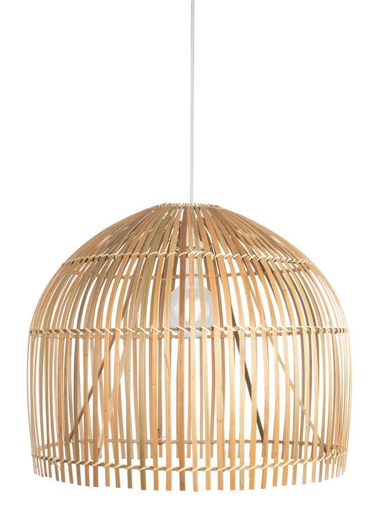 Searchlight Bali 1 Light Ceiling Pendant - Bamboo Shade-Ceiling Pendant Lights-1-Tiffany Lighting Direct