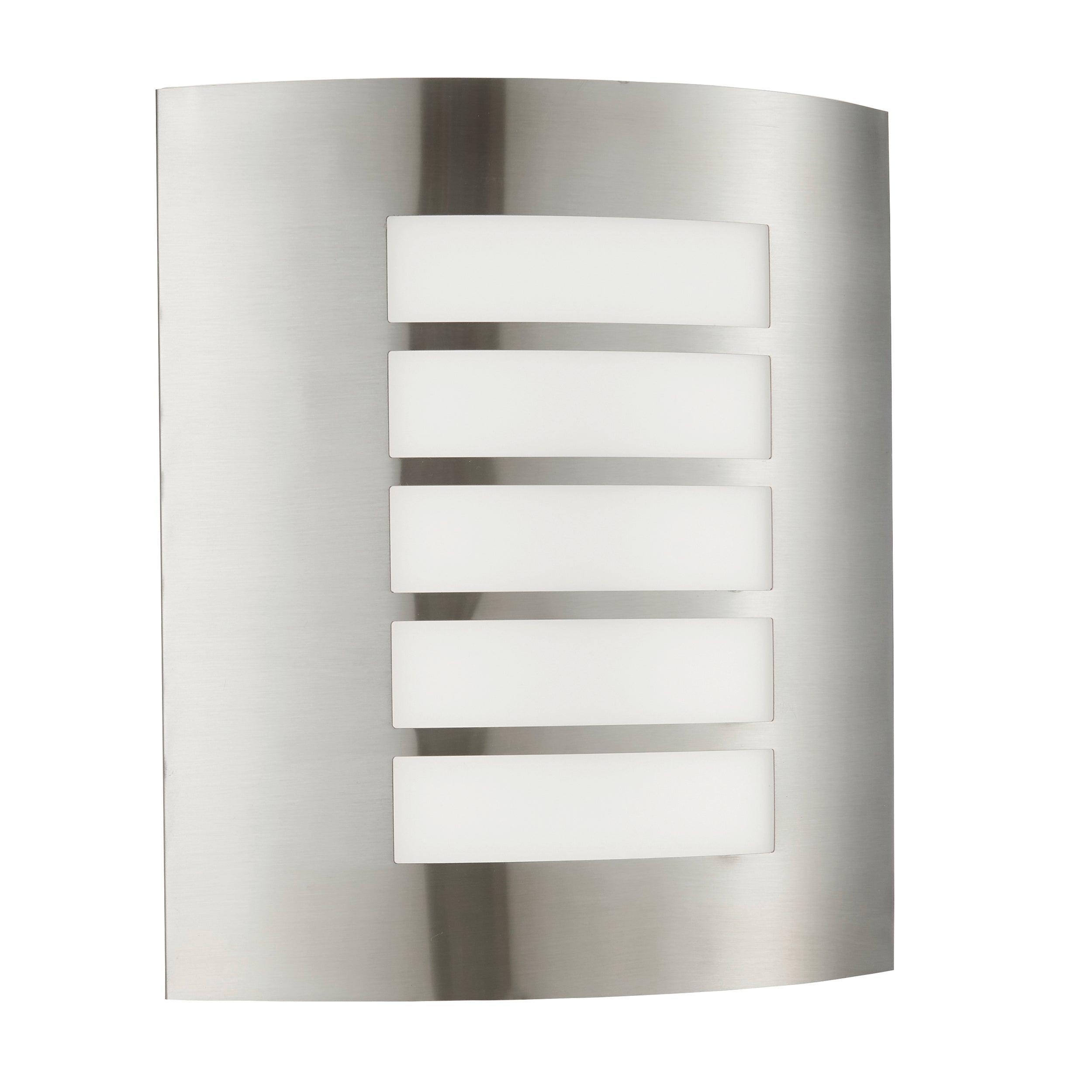 bianco led outdoor wall light ip44 7wby Saxby Lighting, close up image