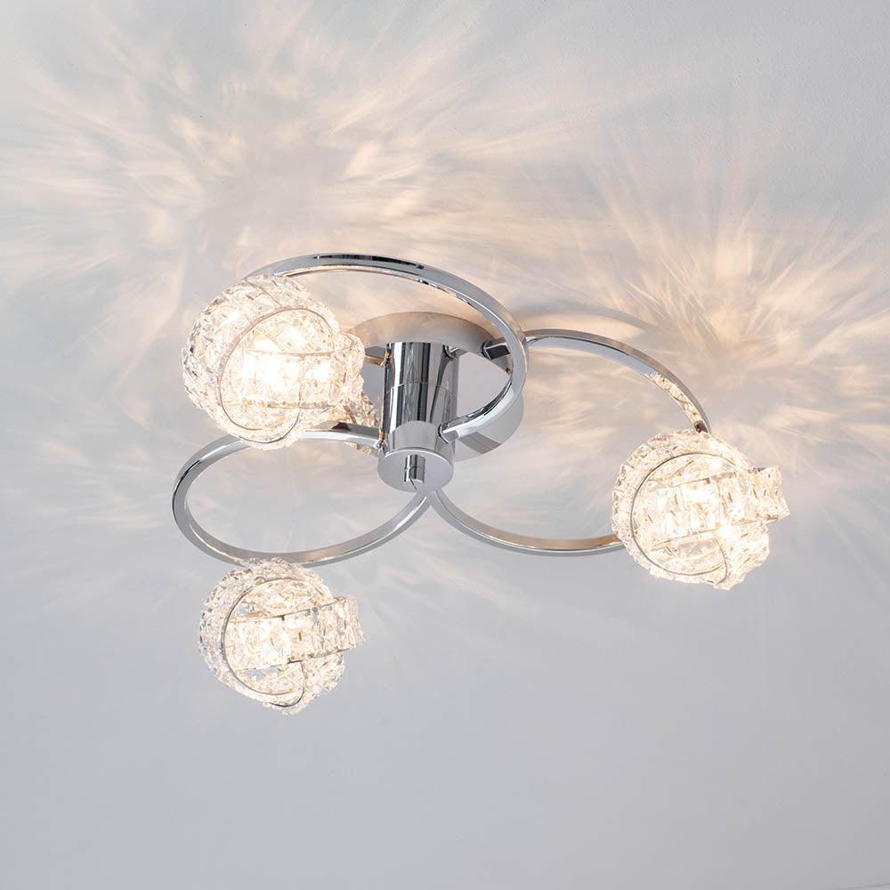 Talia 5lt Semi Flush Ceiling Light 76595 Living Room Image 2