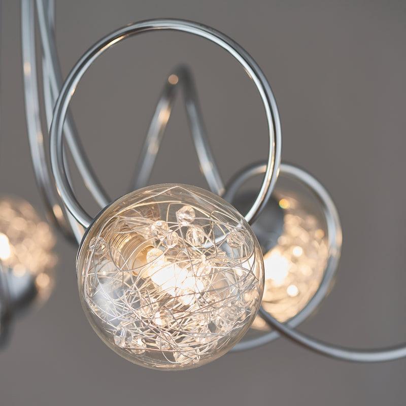 Auria 6lt Semi Flush by Endon Lighting Living Room Image 5