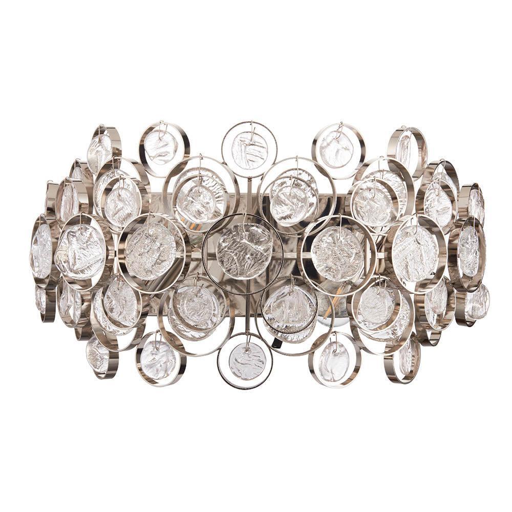 marella nickel finish wall light by Endon Lighting Bedroom Hero Shot