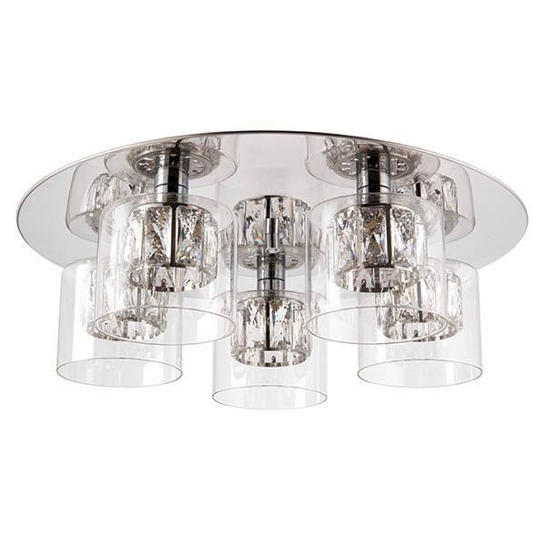 Verina 5lt Flush Ceiling Light by Endon Lighting Living Room Image 4