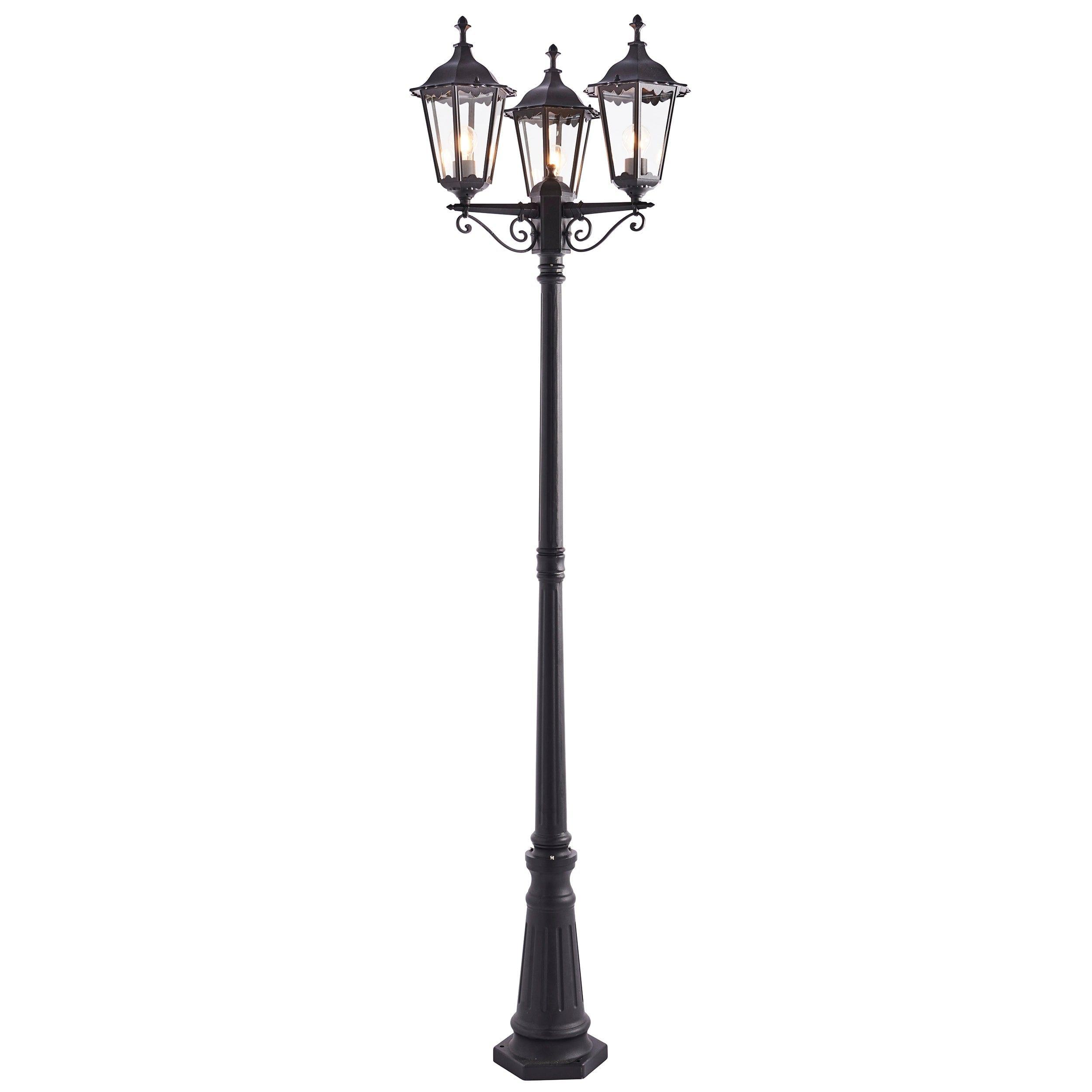 burford 3 light outdoor lamppost by Endon Lighting Living room image