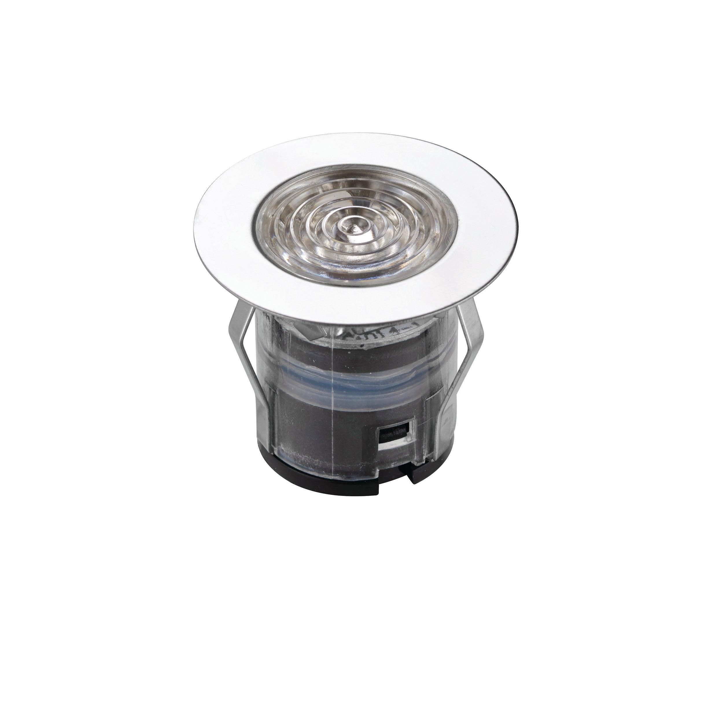 ikonpro cct 6500k blue 35mm decking lighting kit ip67 0 75w by saxby lighting, close up image 90