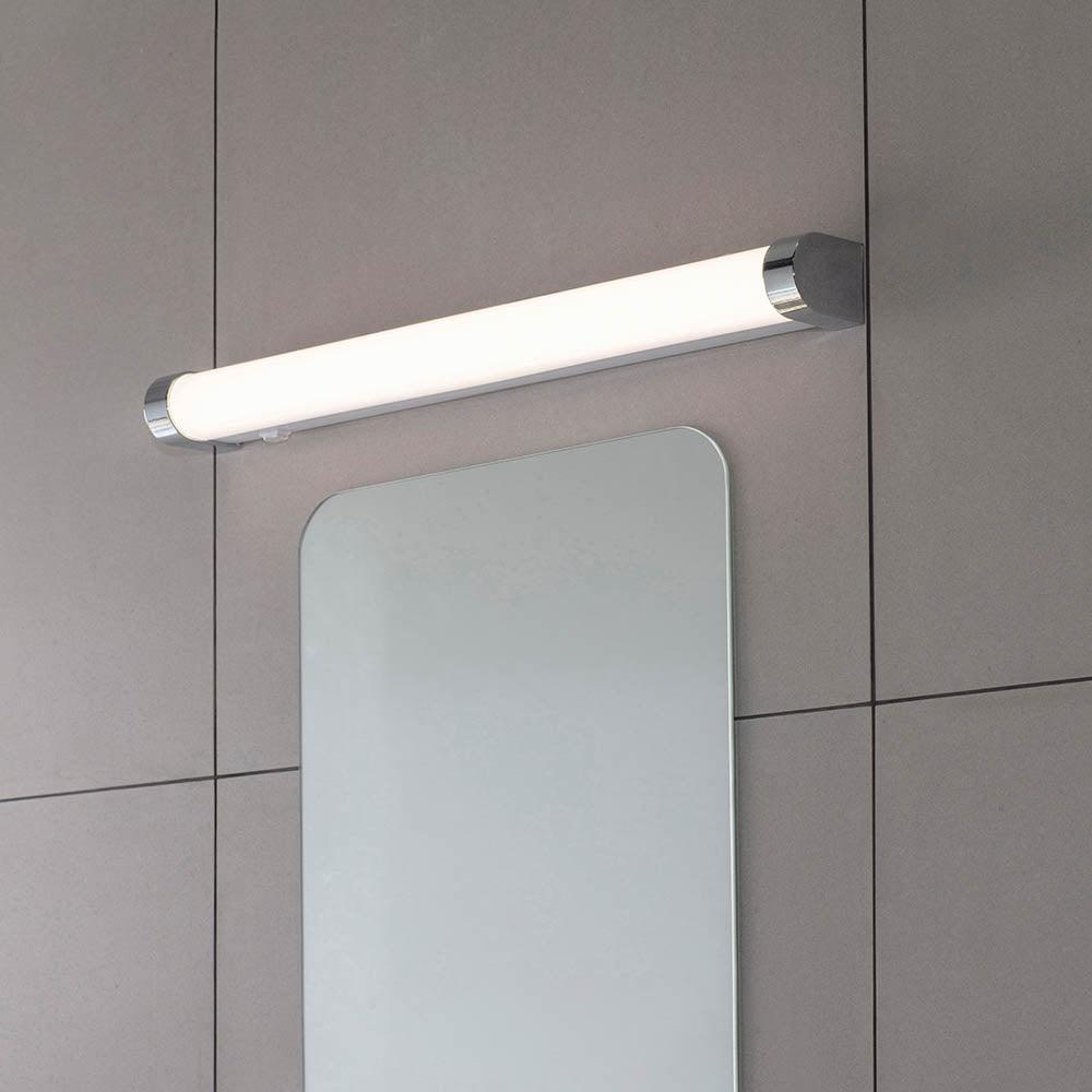 moda chrome finish bathroom wall light by Endon Lighting Living room close up image