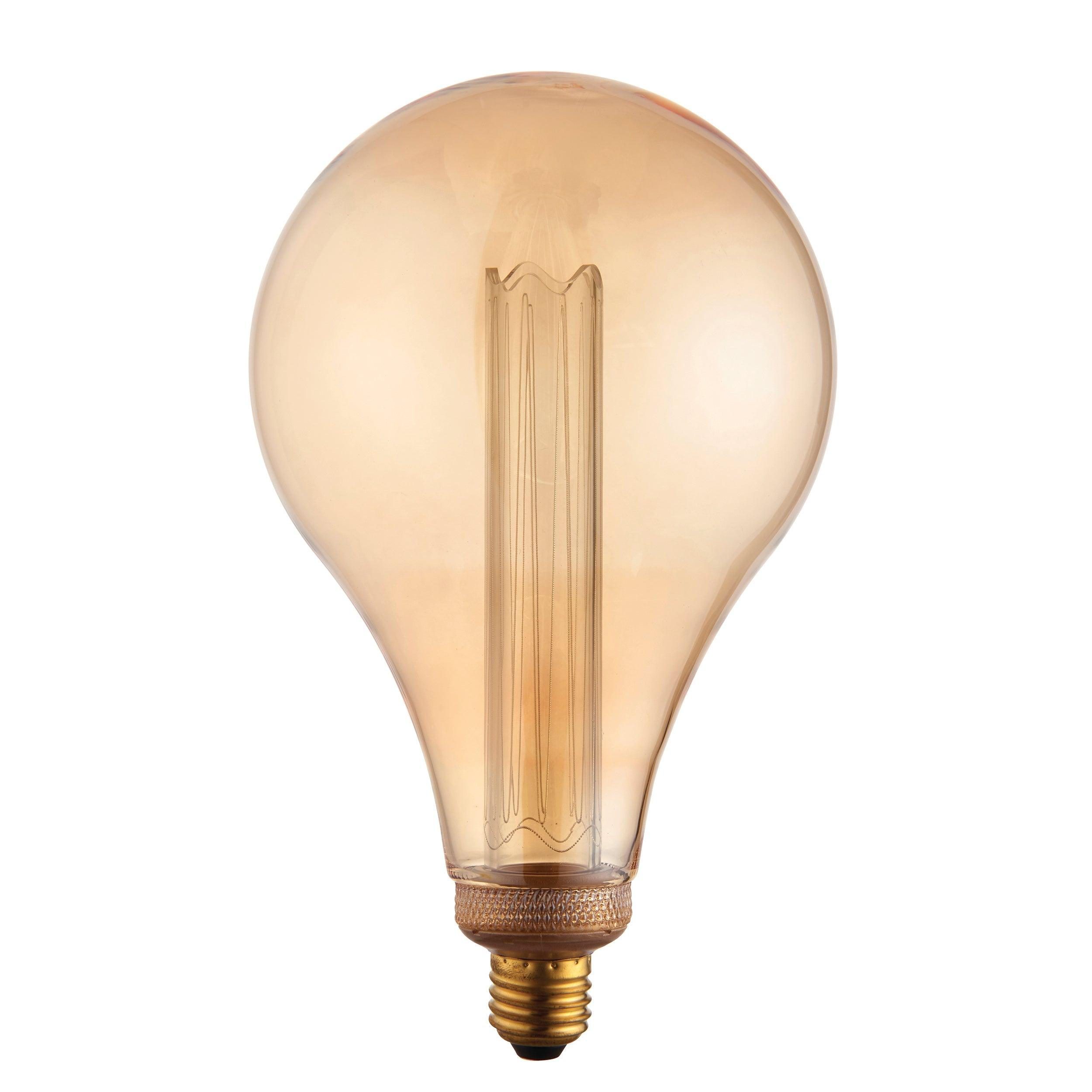 xl dimple e27 amber globe decorative led 2 5w light bulb close fitting image
