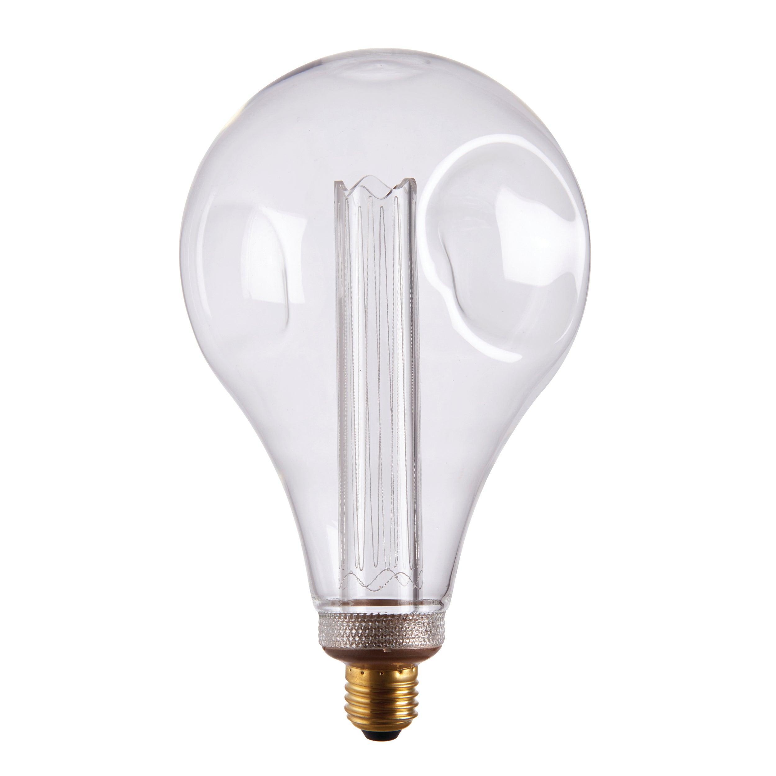 dimple e27 clear globe 2 5w fillament led light bulb 148mm kitchen lighting image