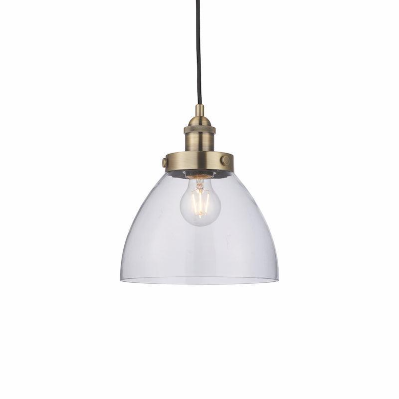 Hansen Brass Ceiling Pendant Light close up 3