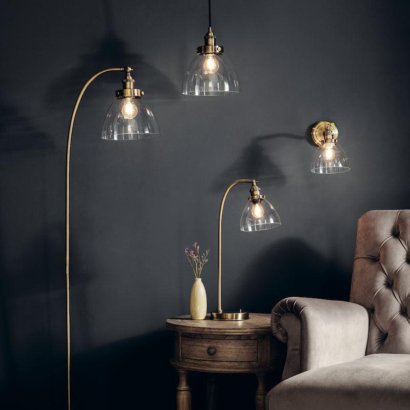 Hansen Brass Ceiling Pendant Light family