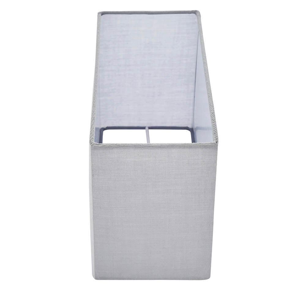 rectangular 1 light lamp shade grey by Endon Lighting Living Room Family Shot