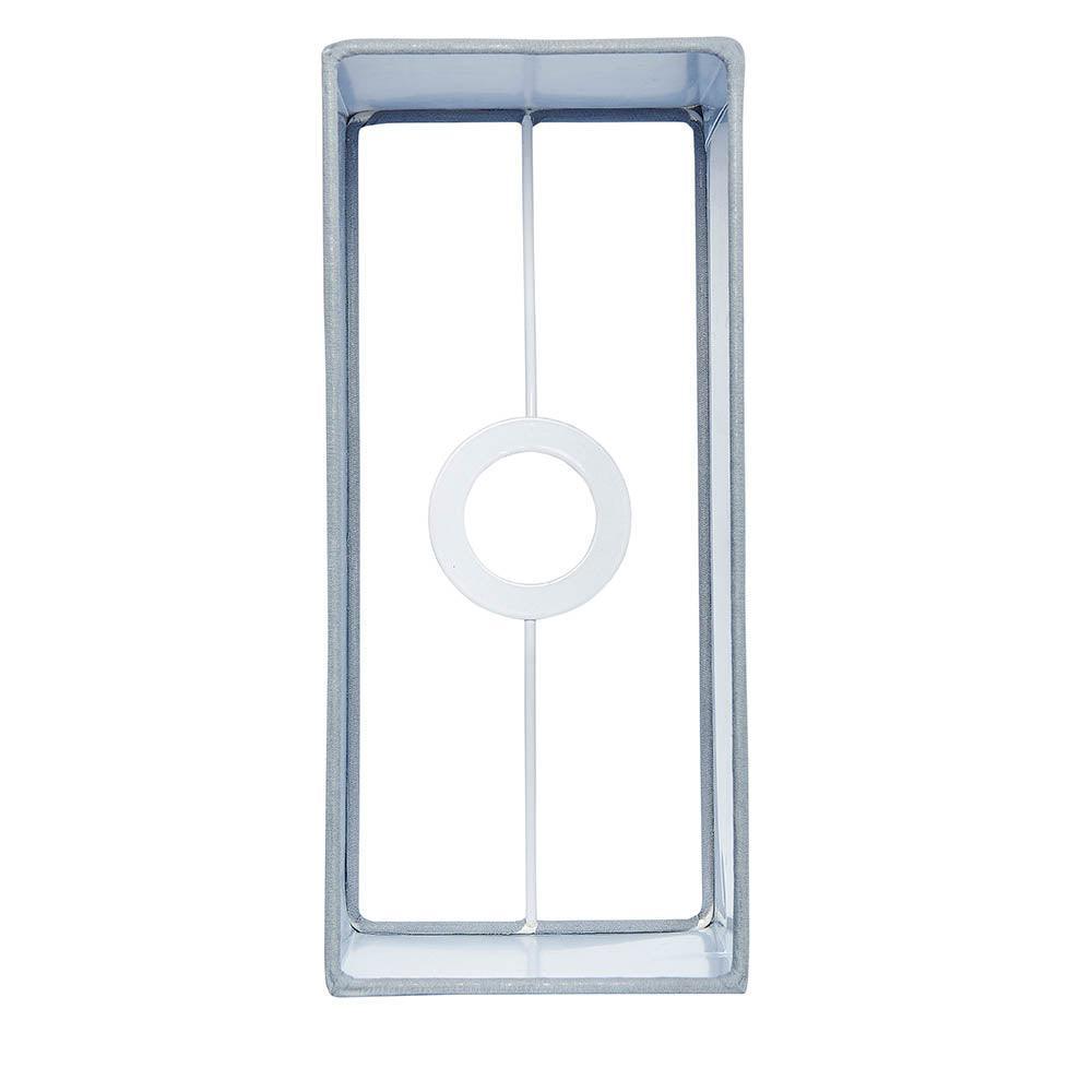 rectangular 1 light lamp shade grey by Endon Lighting Living Room Unlit Shot