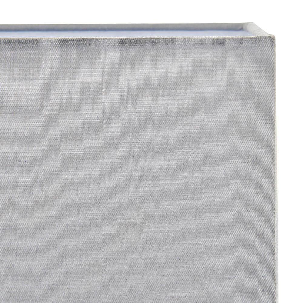rectangular 1 light lamp shade grey by Endon Lighting Bedroom Hero Shot