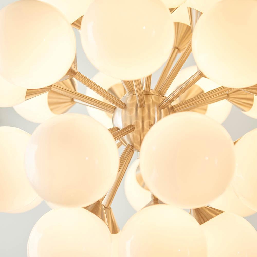 Endon Oscar 28 Light Nickel Finish Ceiling Pendant-Ceiling Pendant Lights-Endon Lighting hallway lighting photo Tiffany Lighting Direct