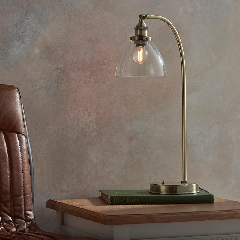 Hansen Brass Table Lamp wide photo