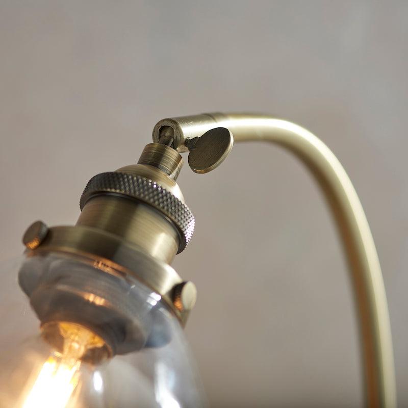 Hansen Brass Table Lamp adjustable