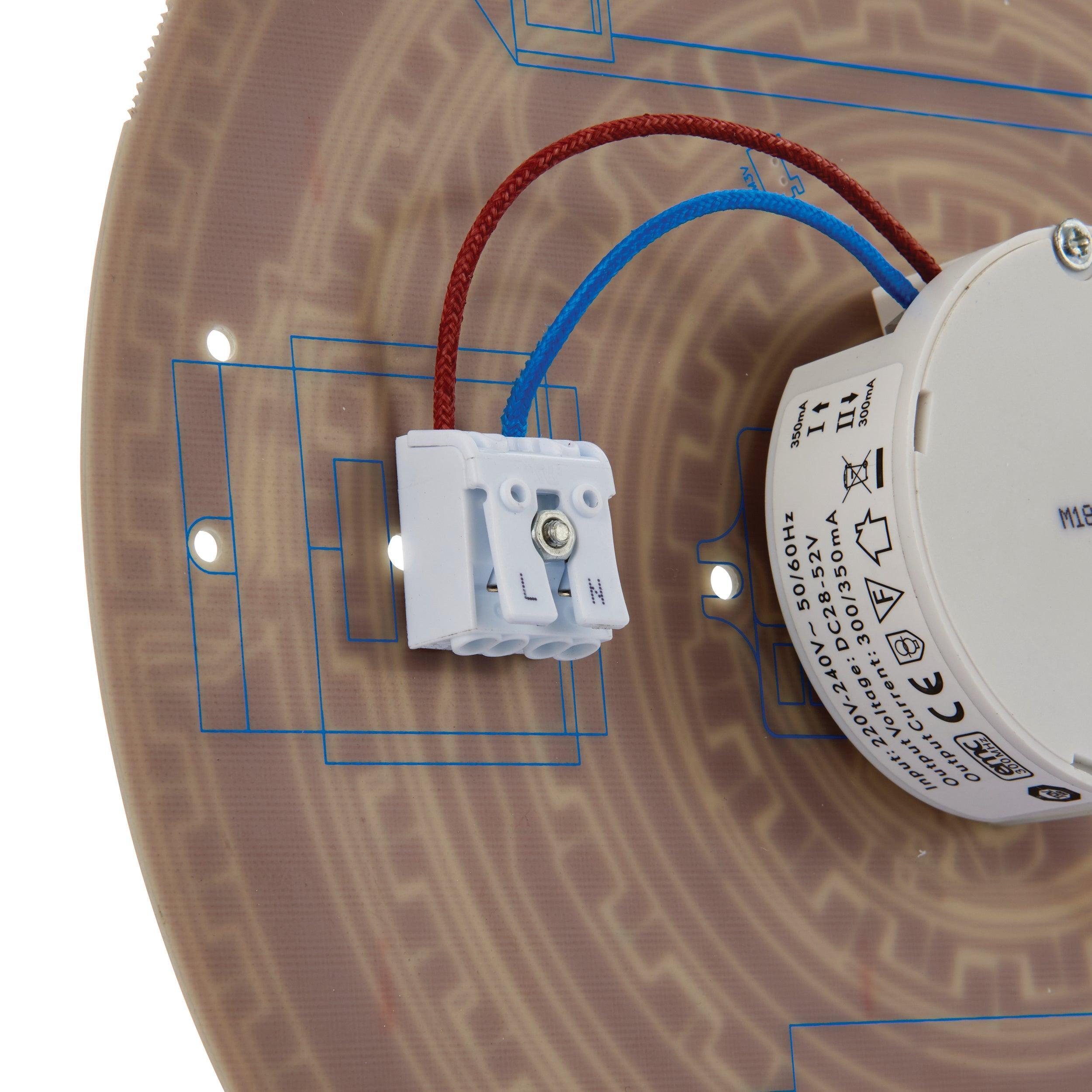 forca led bulkhead with step dimming ip65 18w cct by saxby lighting, close up image 85