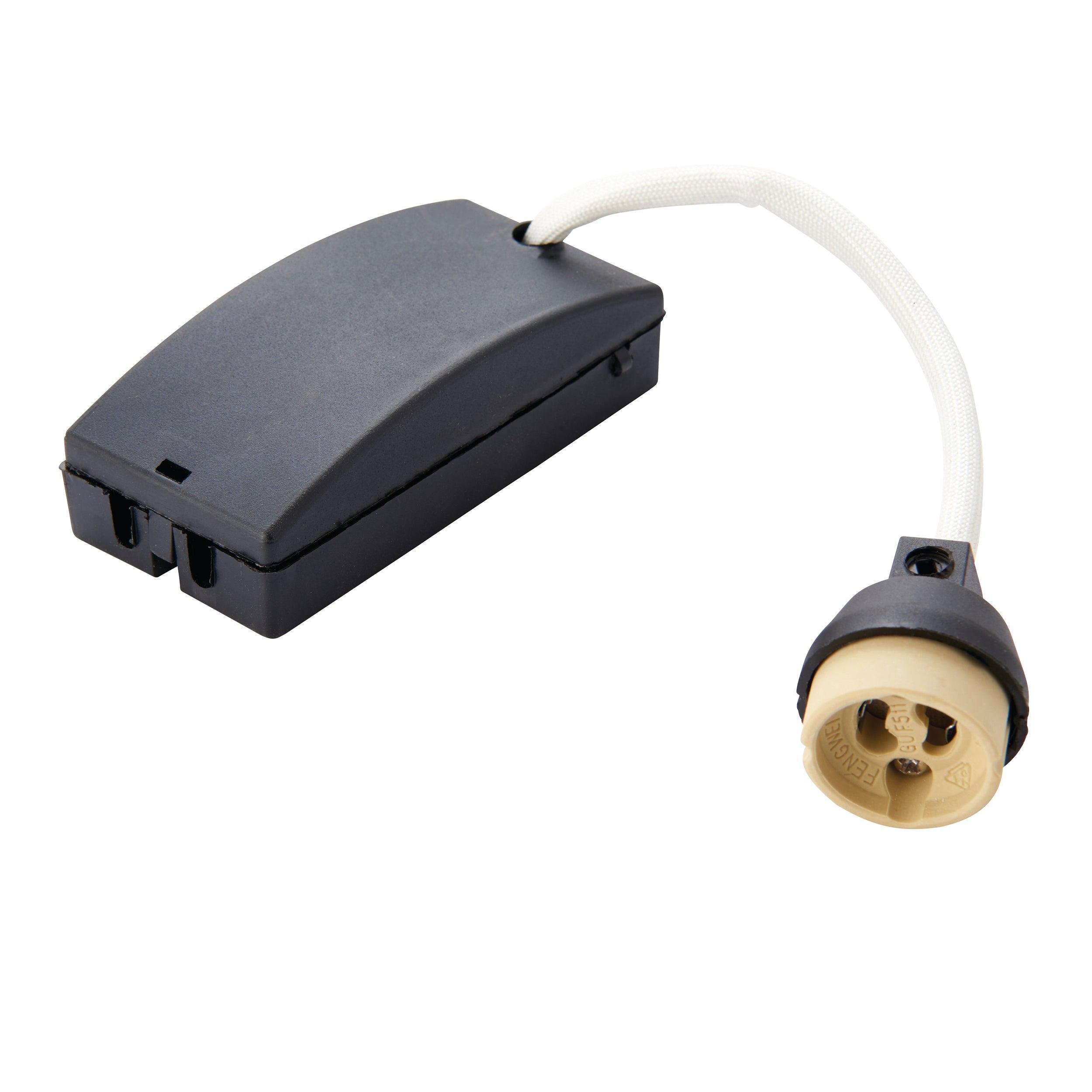 gu10 lampholder fast fix box 50wby saxby lighting