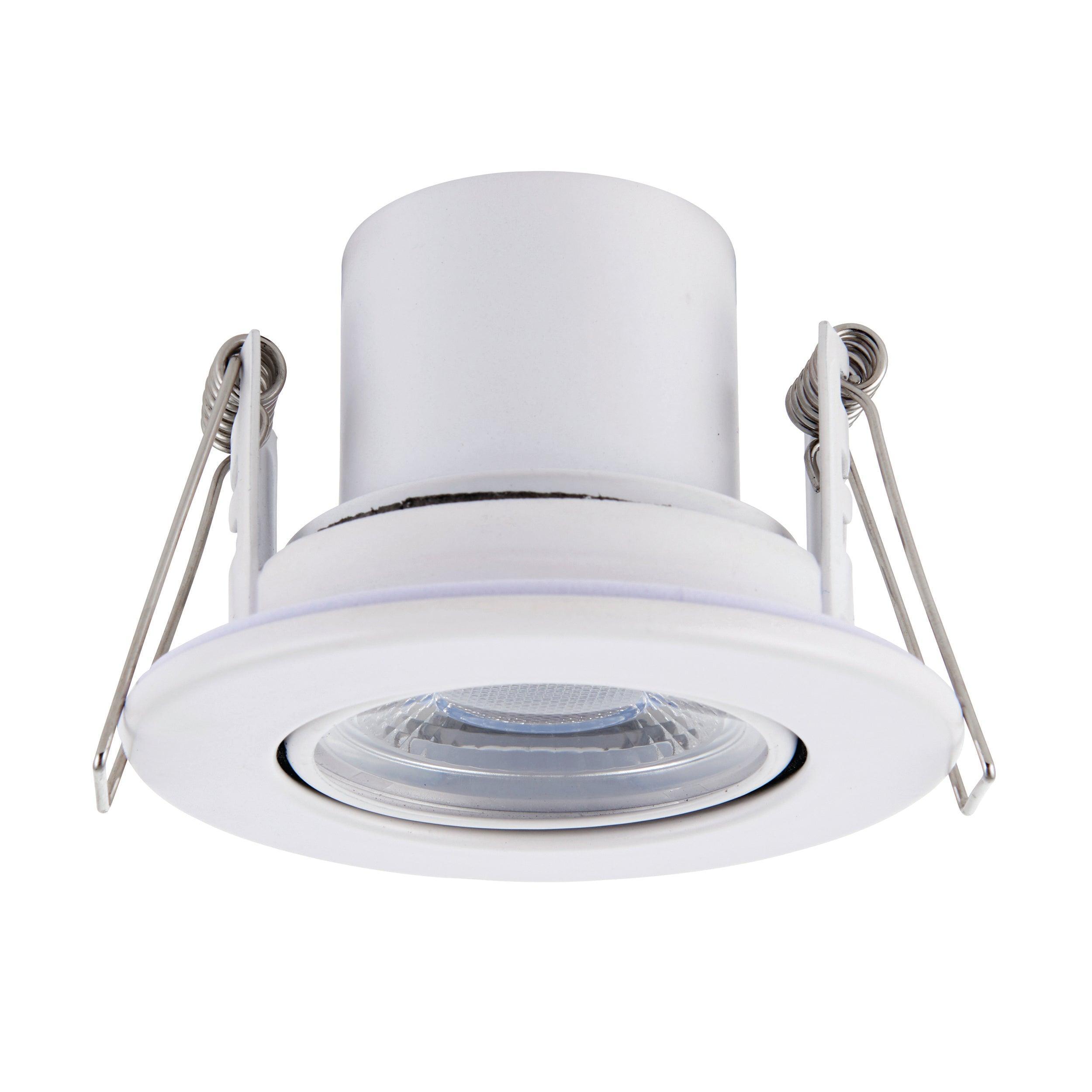 shieldeco 800 tilt warm white led recessed light 8 5wby Saxby Lighting, close up image
