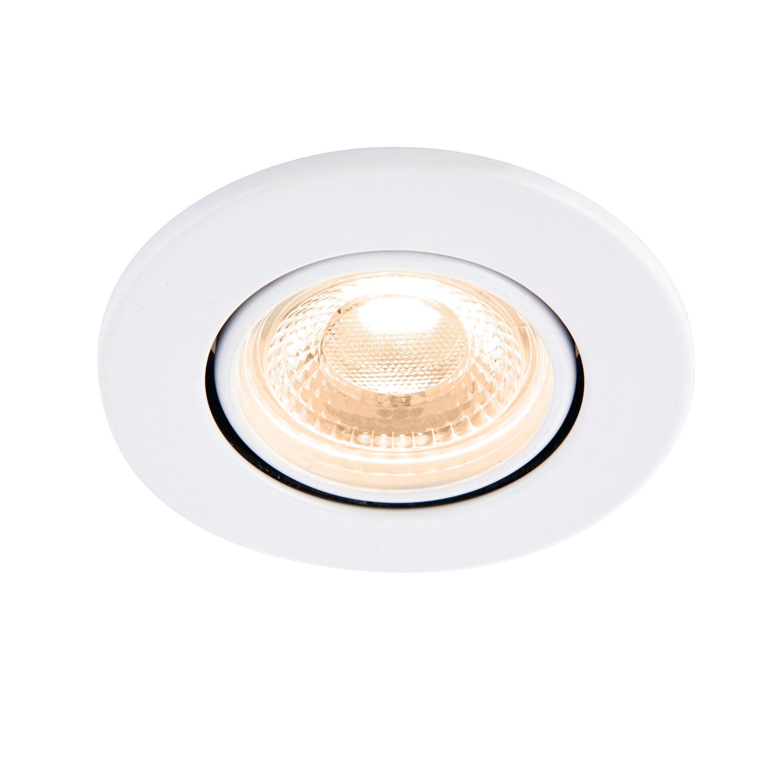 shieldeco 800 tilt warm white led recessed light 8 5w by saxby lighting, close up image 213