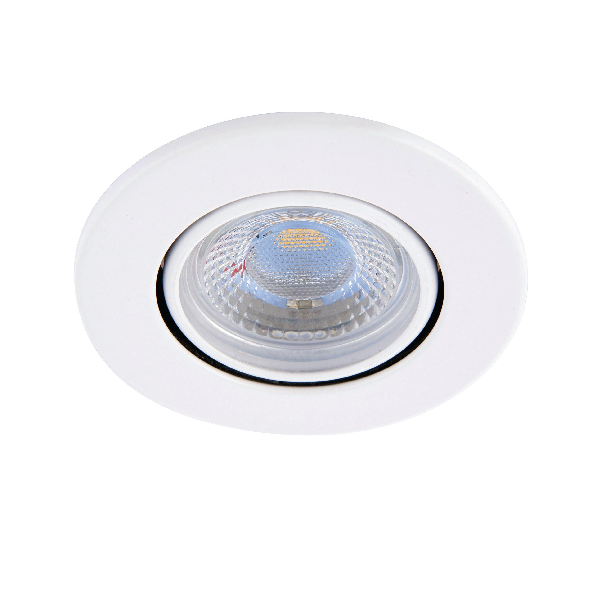 shieldeco 800 tilt warm white led recessed light 8 5w by saxby lighting, close up image 166