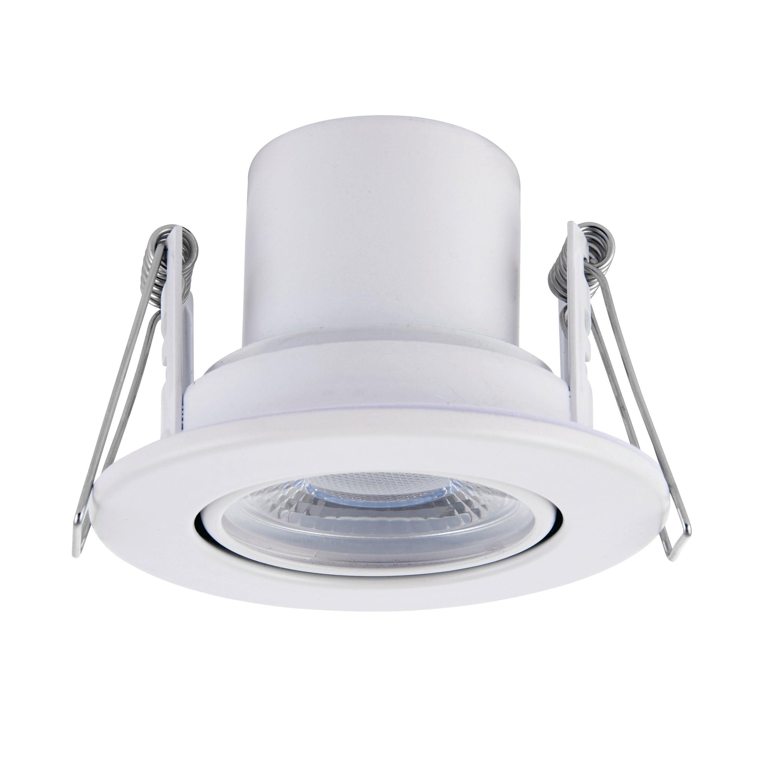 shieldeco 800 tilt cool white led recessed light 8 5wby Saxby Lighting, close up image