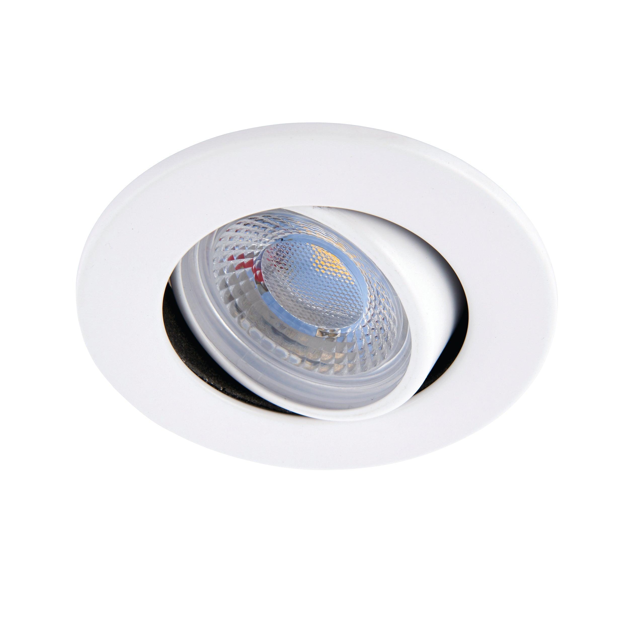 shieldeco 800 tilt cool white led recessed light 8 5w by saxby lighting, close up image 248