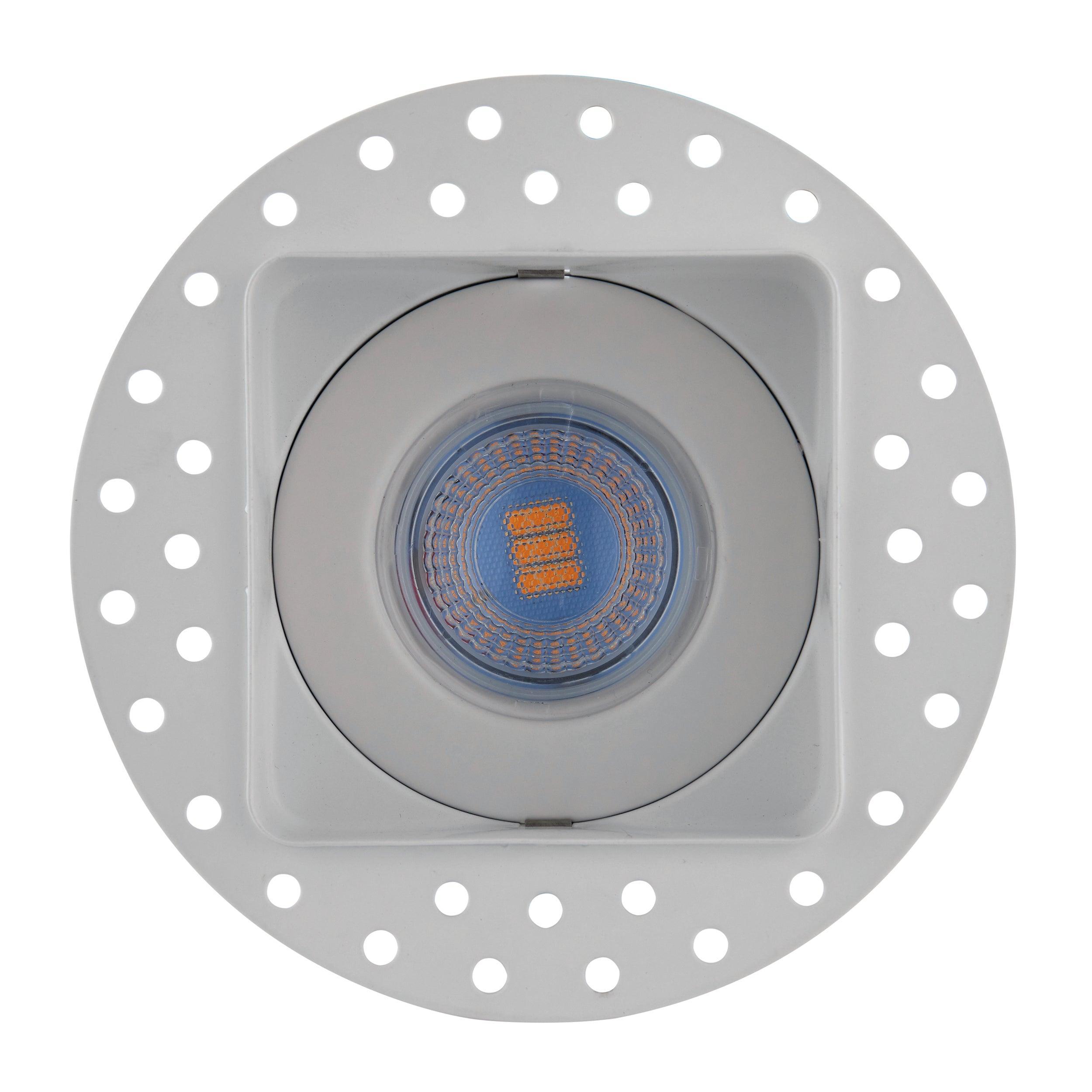 shieldeco recessed ceiling light trimless bezel square by saxby lighting, close up image 57