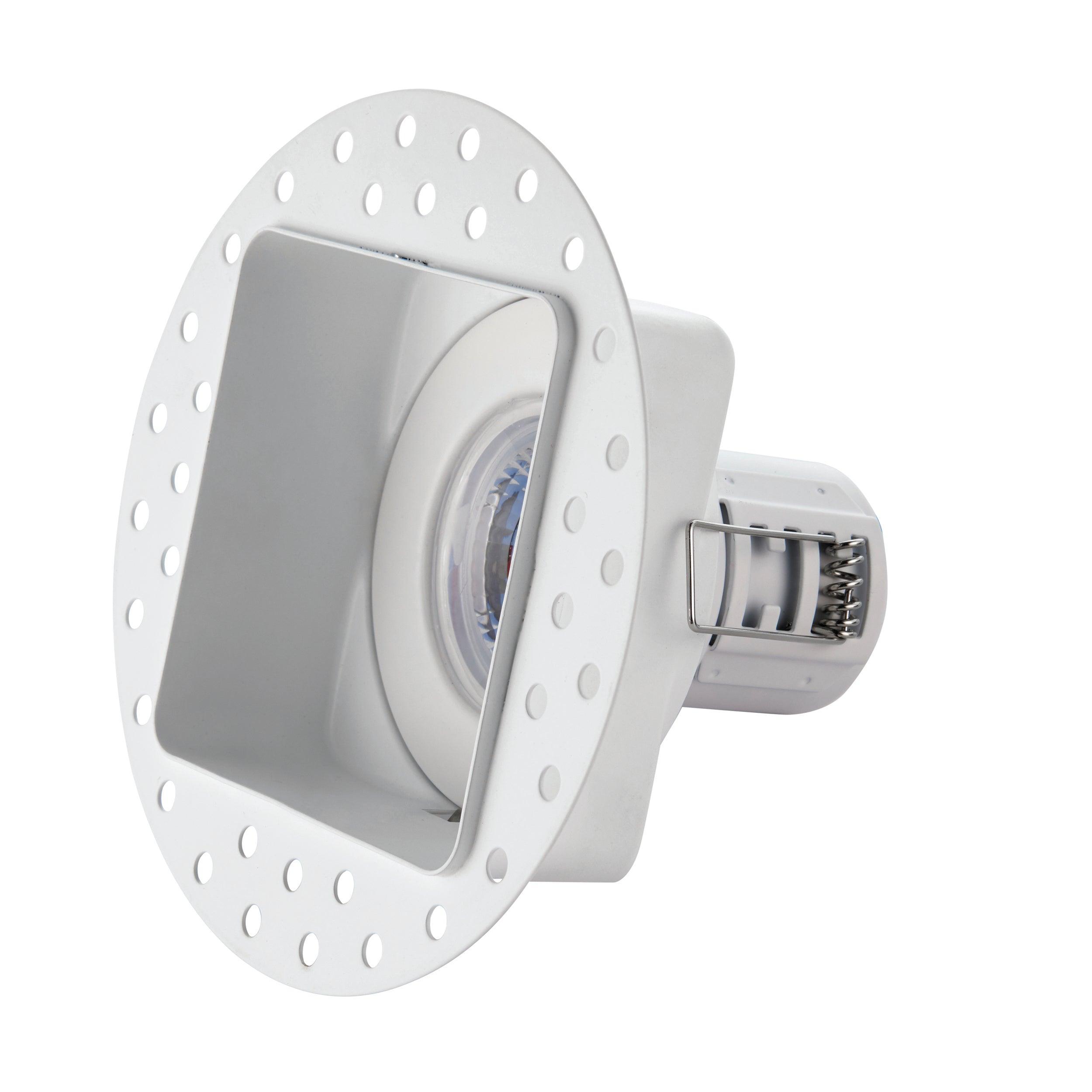 shieldeco recessed ceiling light trimless bezel square by saxby lighting, close up image 37