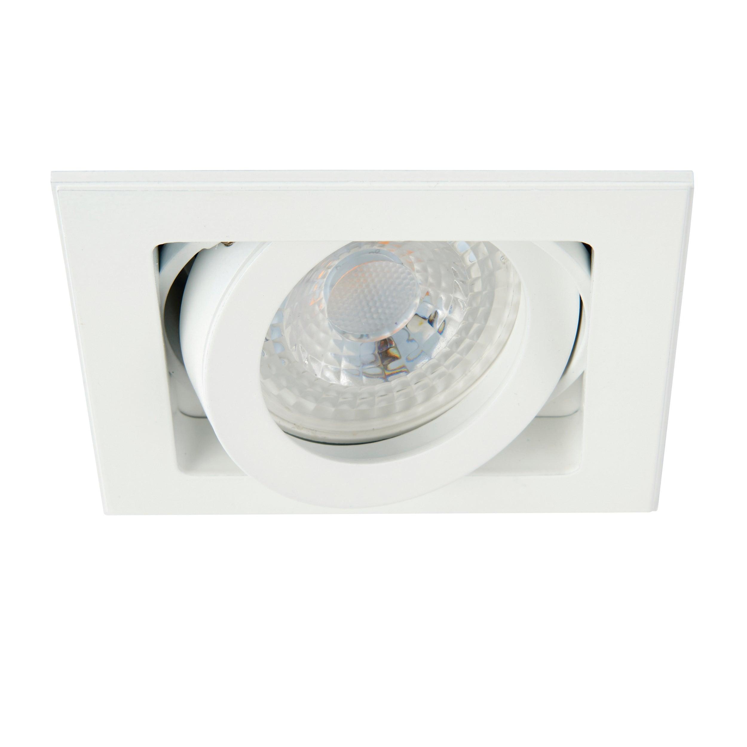 xeno white recessed tilt ceiling light by saxby lighting, close up image 28