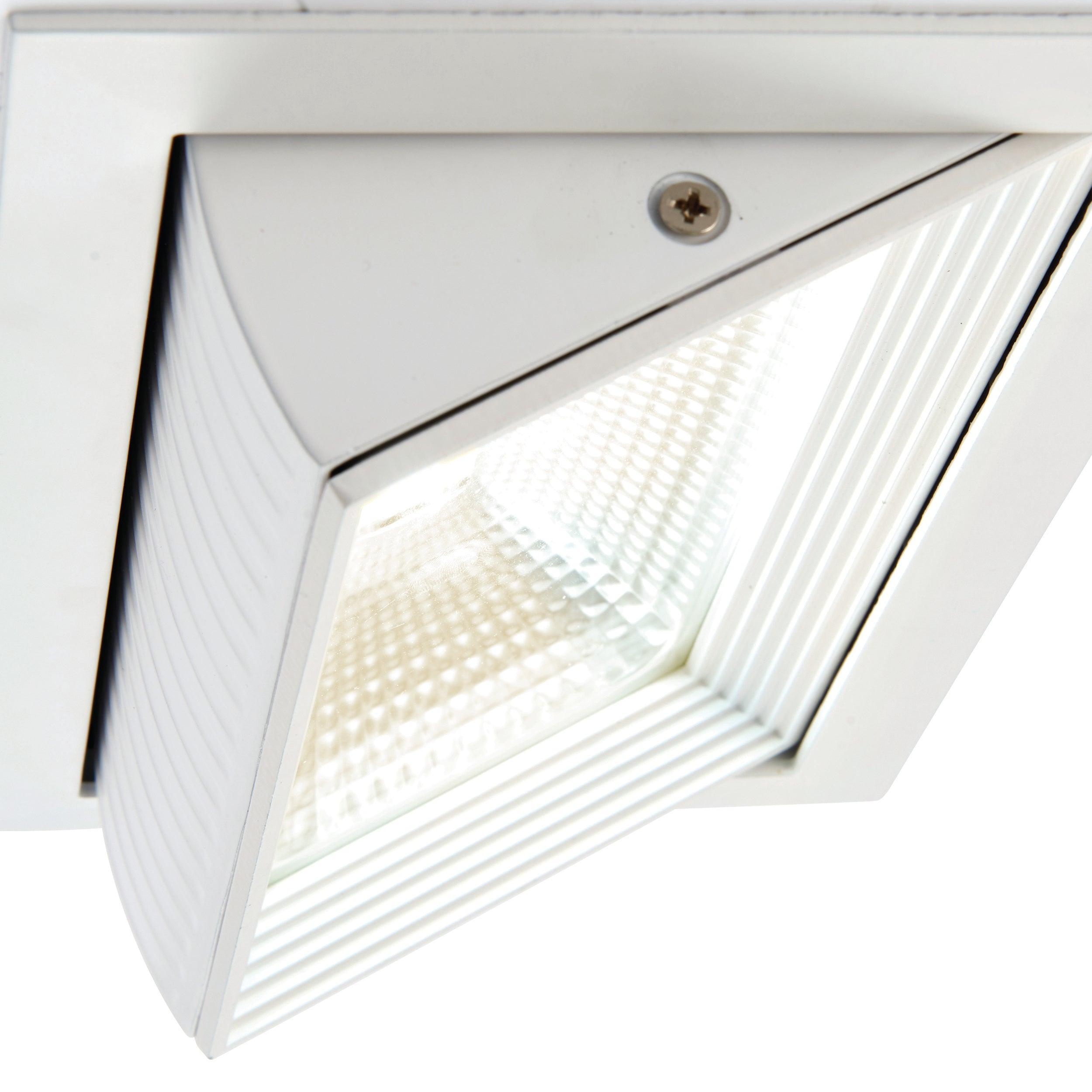 axial rectangular white adjustable recessed downlight 35w by saxby lighting, close up image 84