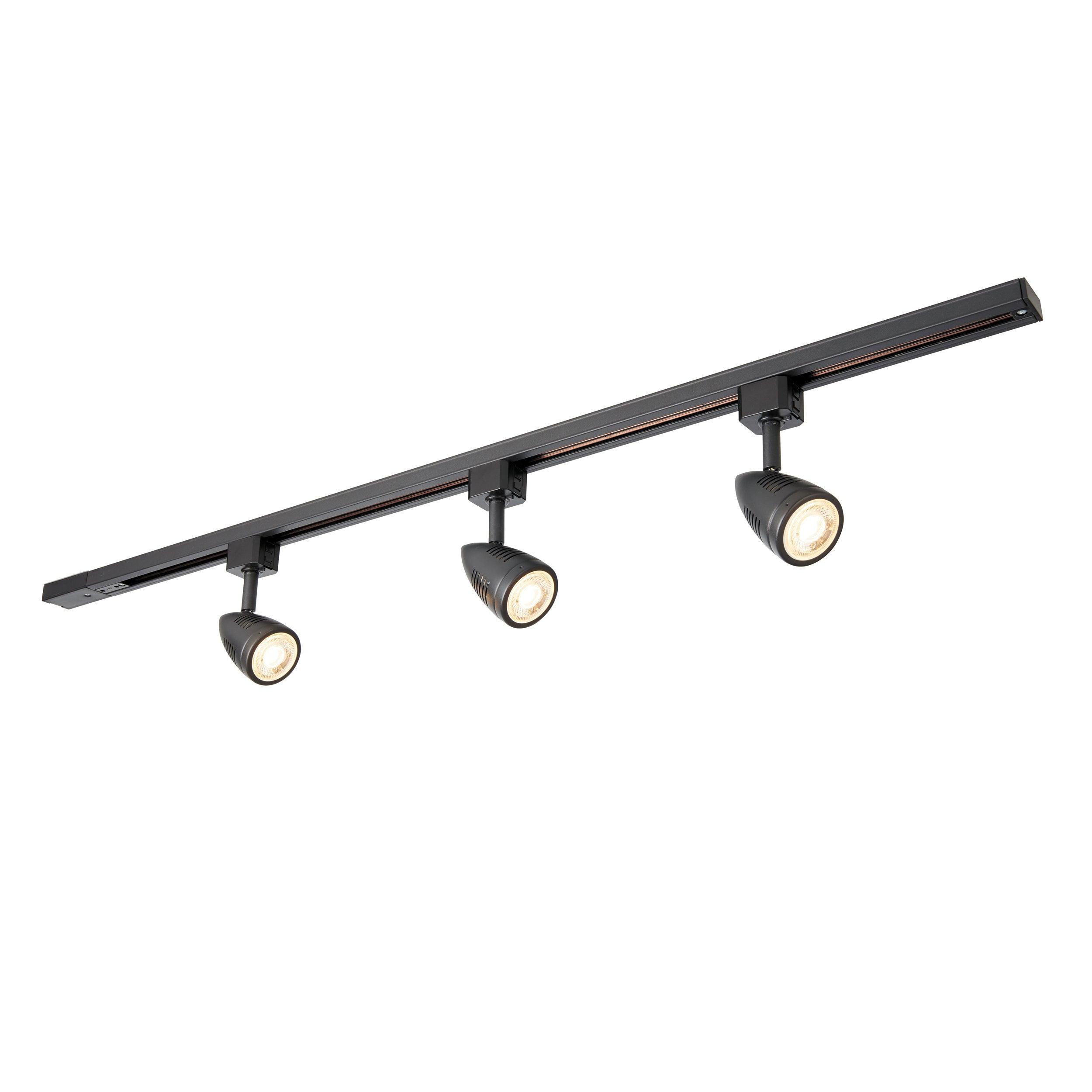 bullett black track lighting kit 50wby saxby lighting