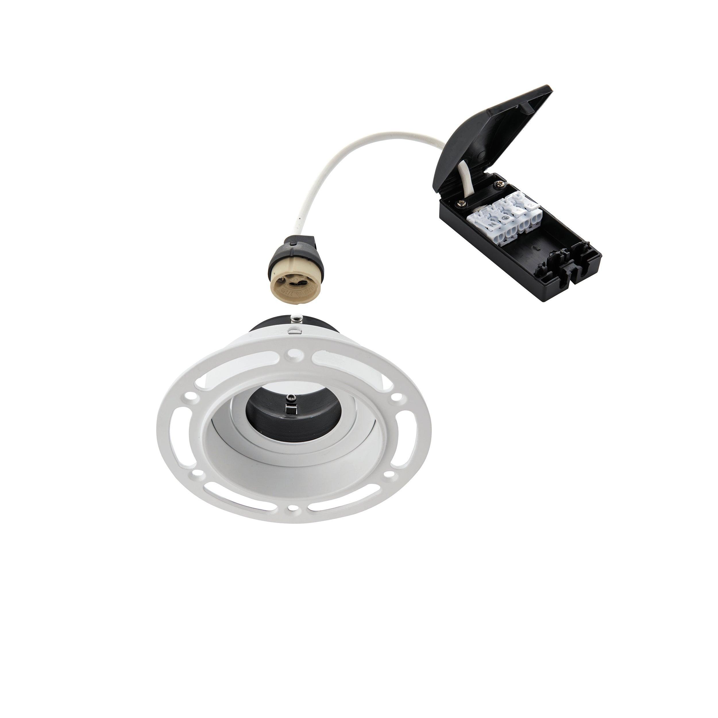 trimless adjustable downlight round white 50w by saxby lighting, close up image 95