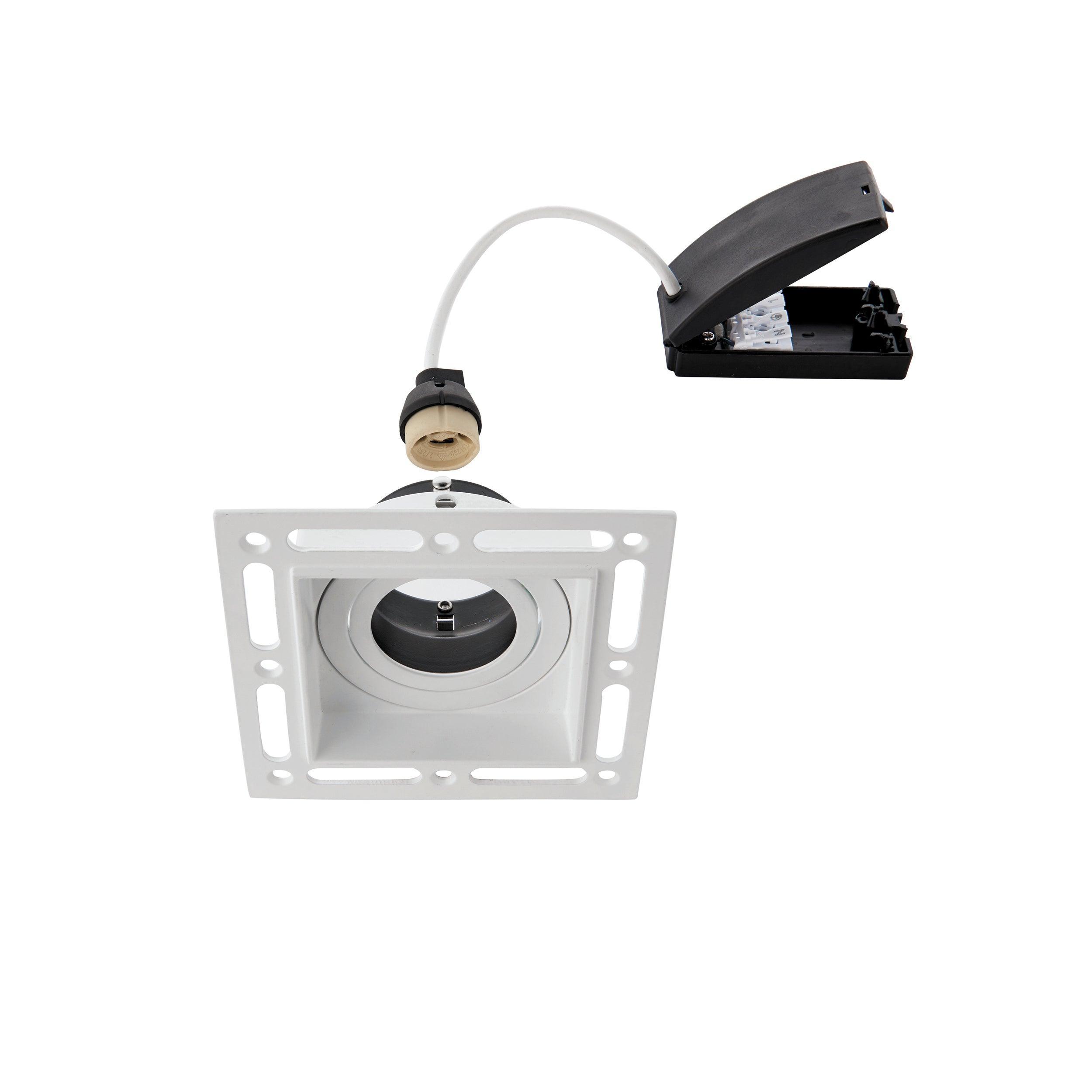 trimless downlight square 50w white by saxby lighting, close up image 26