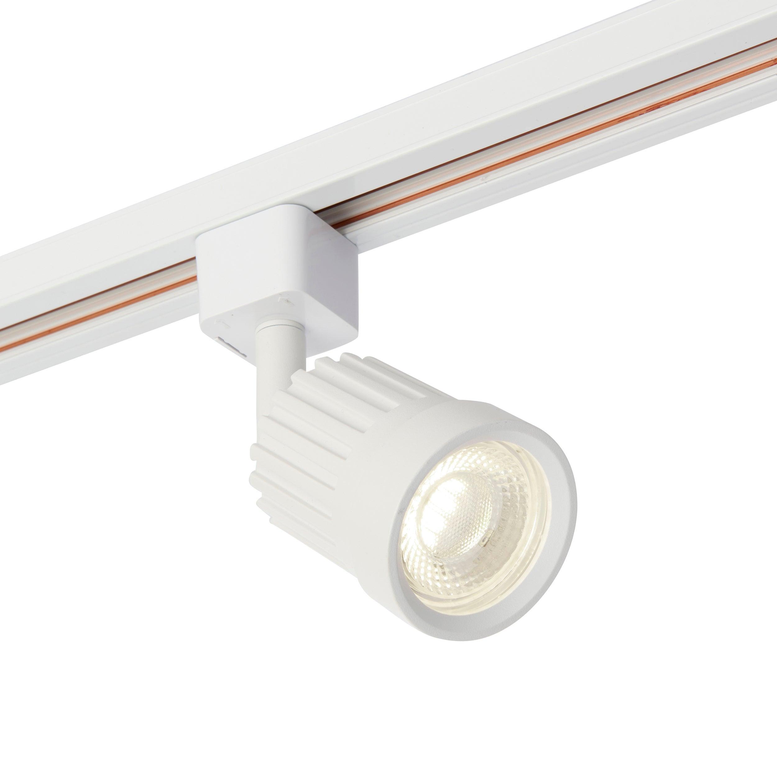 pacto white led cool white track spotlightby saxby lighting