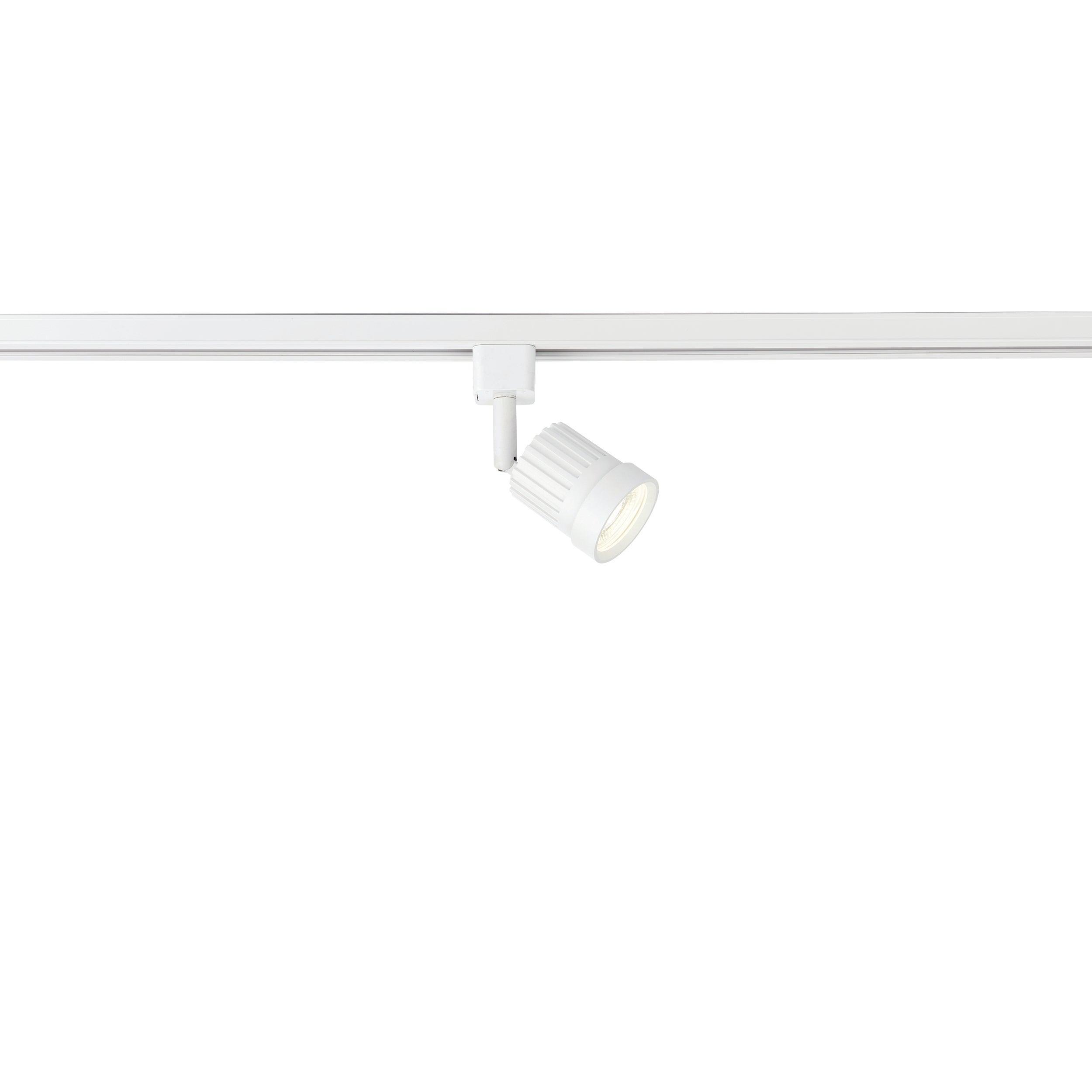 pacto white led cool white track spotlight by saxby lighting, close up image 353
