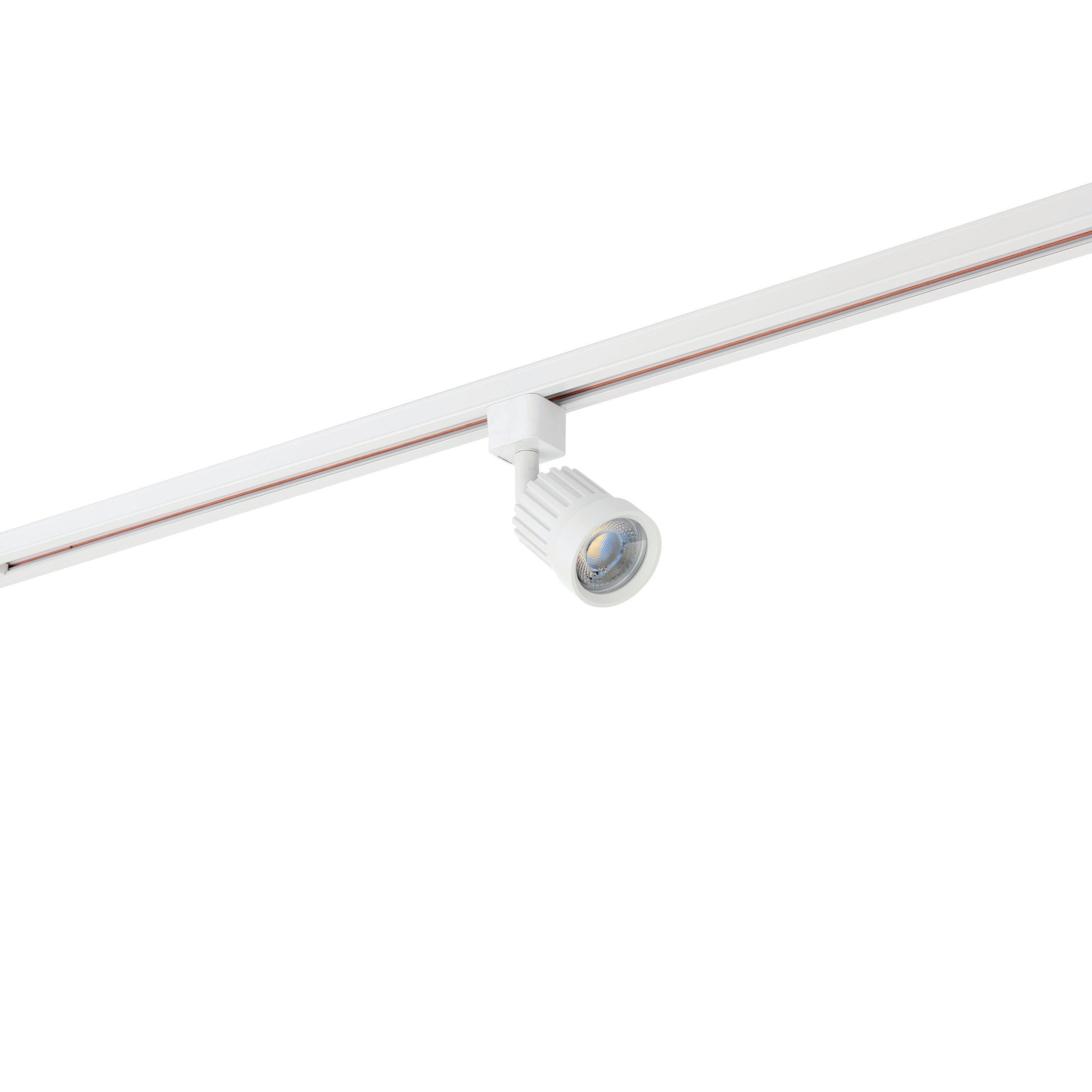pacto white led cool white track spotlight by saxby lighting, close up image 224