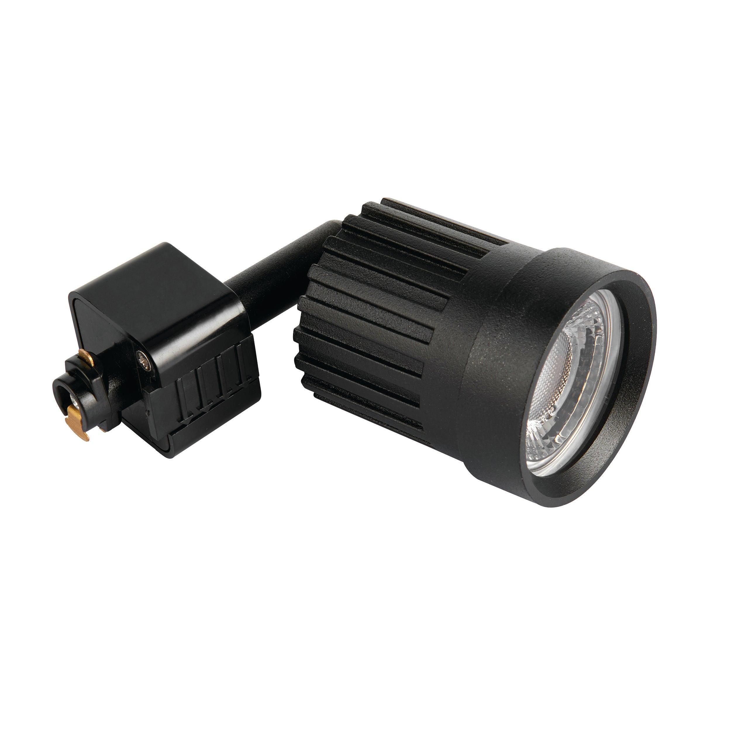 pacto black led cool white track spotlight by saxby lighting, close up image 406