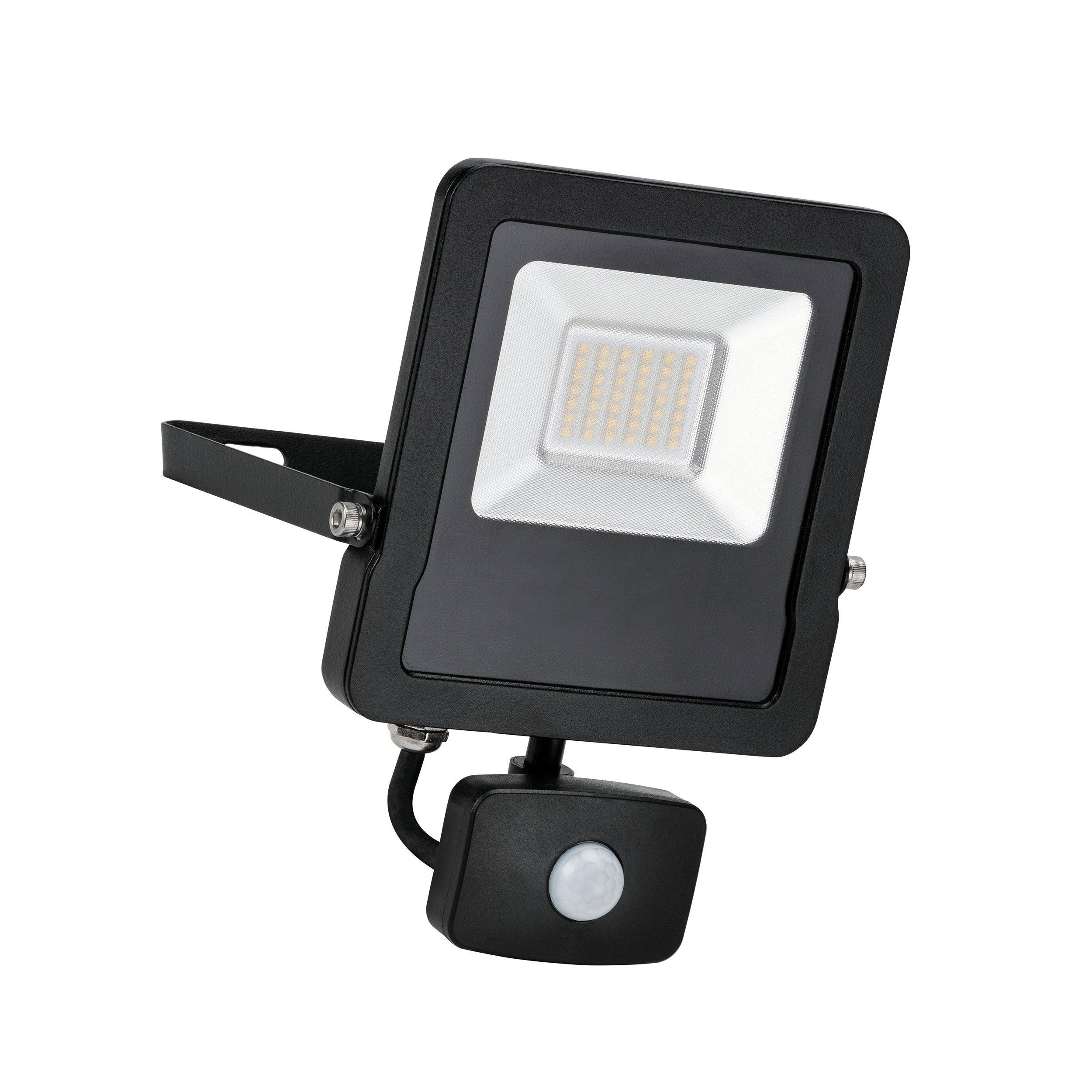 surge pir ip44 led flood light 30w cool whiteby saxby lighting