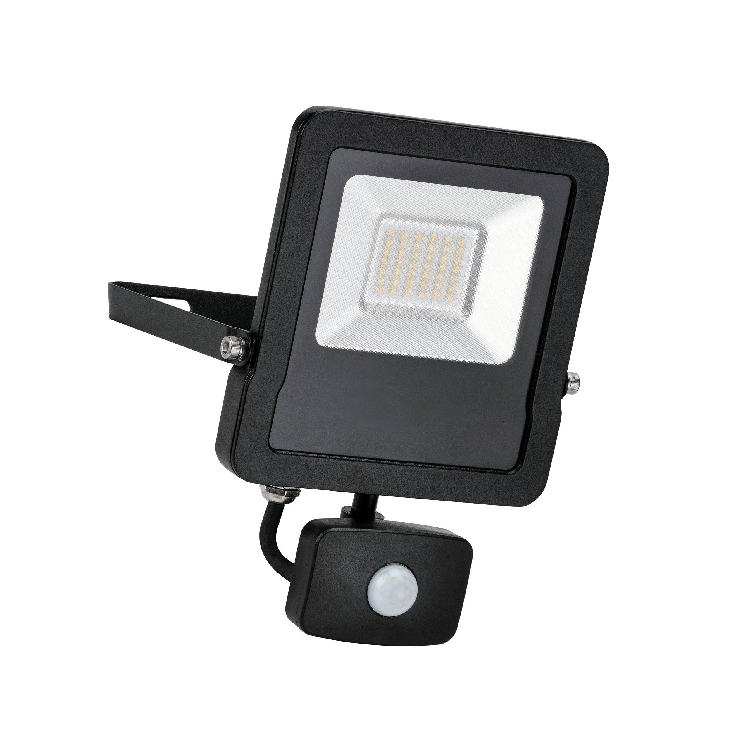 surge pir ip44 led flood light 30w cool whiteby Saxby Lighting, close up image